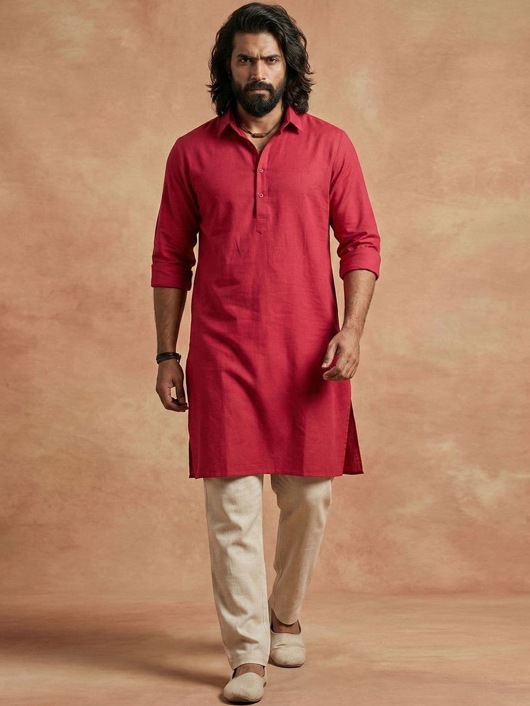 CHHAAP Shirt Full Cotton Straight Above Knee Kurta - view 1