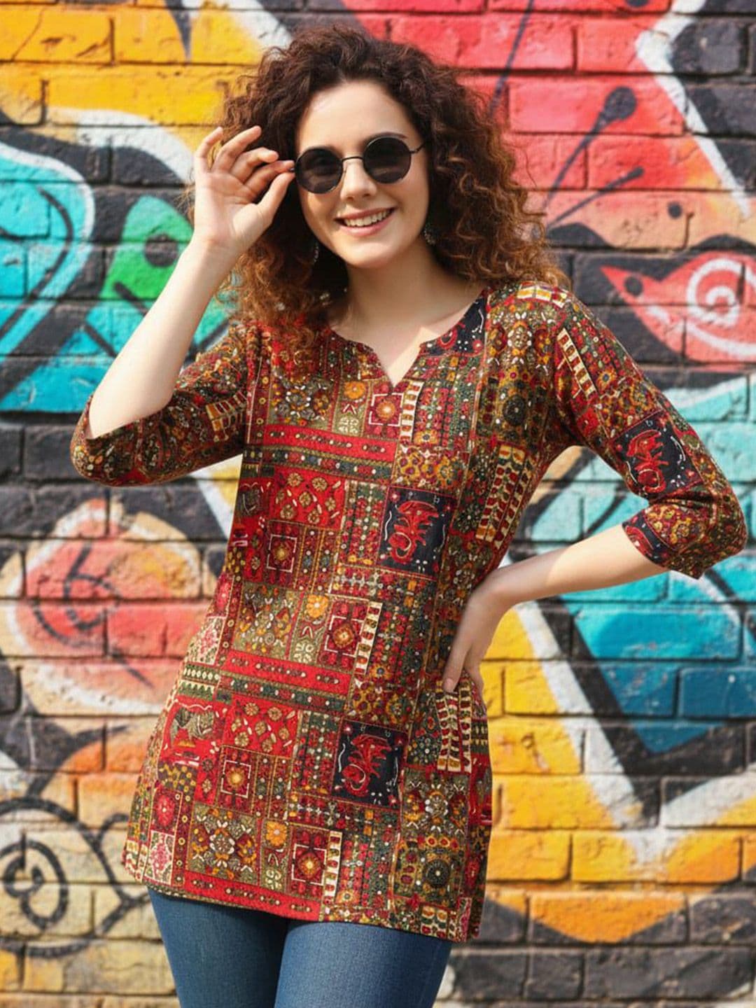 Zyla Women Ethnic Motifs Printed Anarkali Kurta - view 1