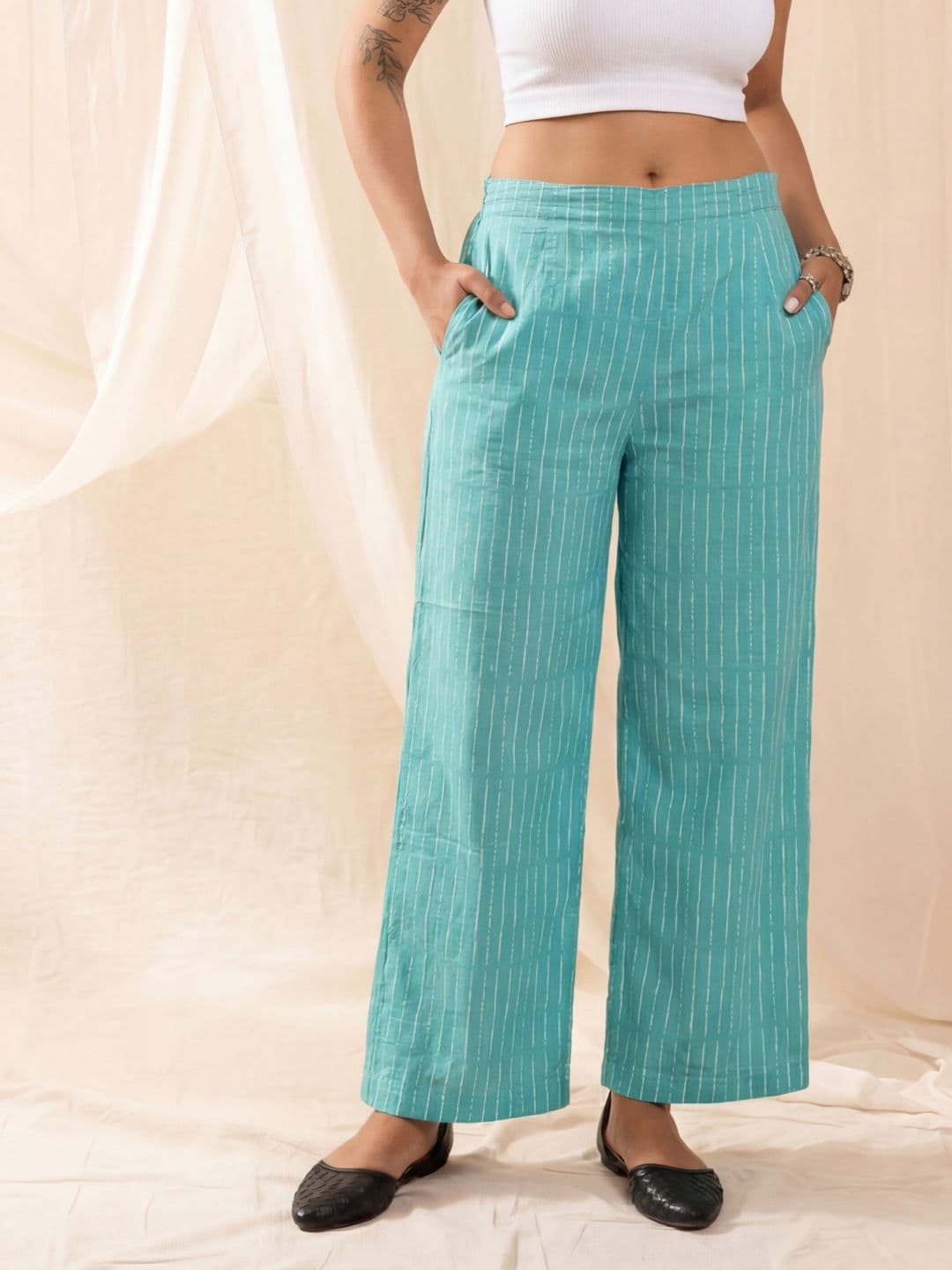 Nilam India Women Handcrafted Culotte Pants - view 1