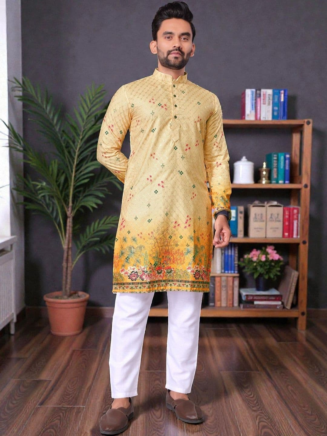 MAITHILI CREATION Men Embroidered Kurta - view 1