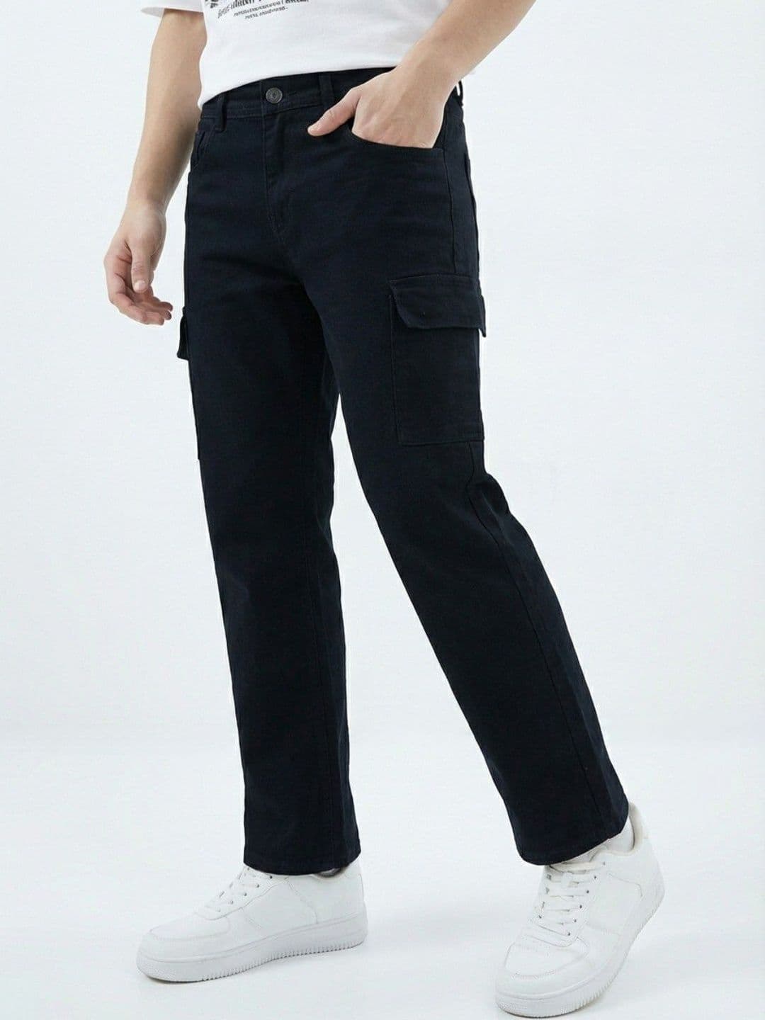 glitchez Men Classic Mid-Rise Stretchable Jeans - view 1