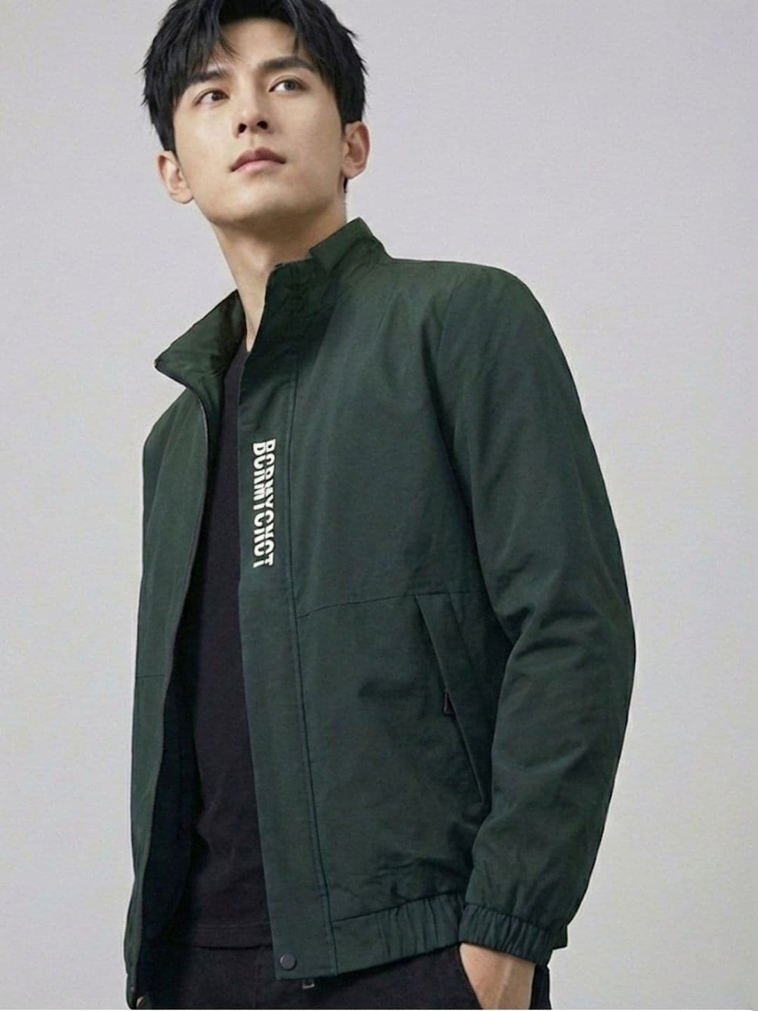 MIA FASHION Men Typography Water Resistant Bomber Jacket