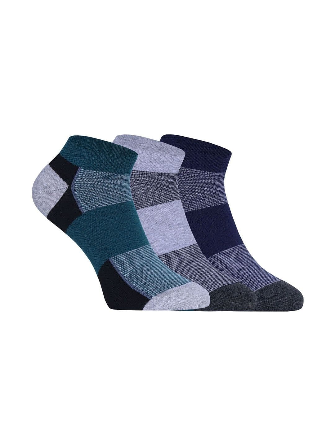 SOXBAE Men Cotton Blend Colourblocked Ankle Length Socks - view 1
