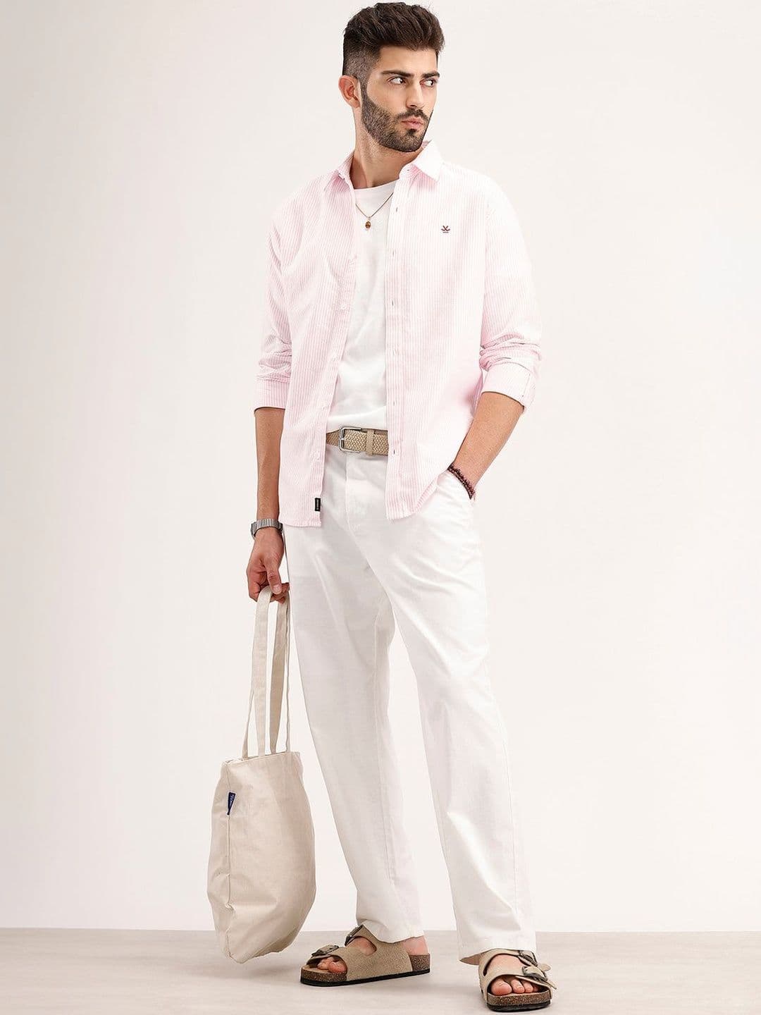 WROGN Men Slim Fit Striped Casual Shirt - view 1