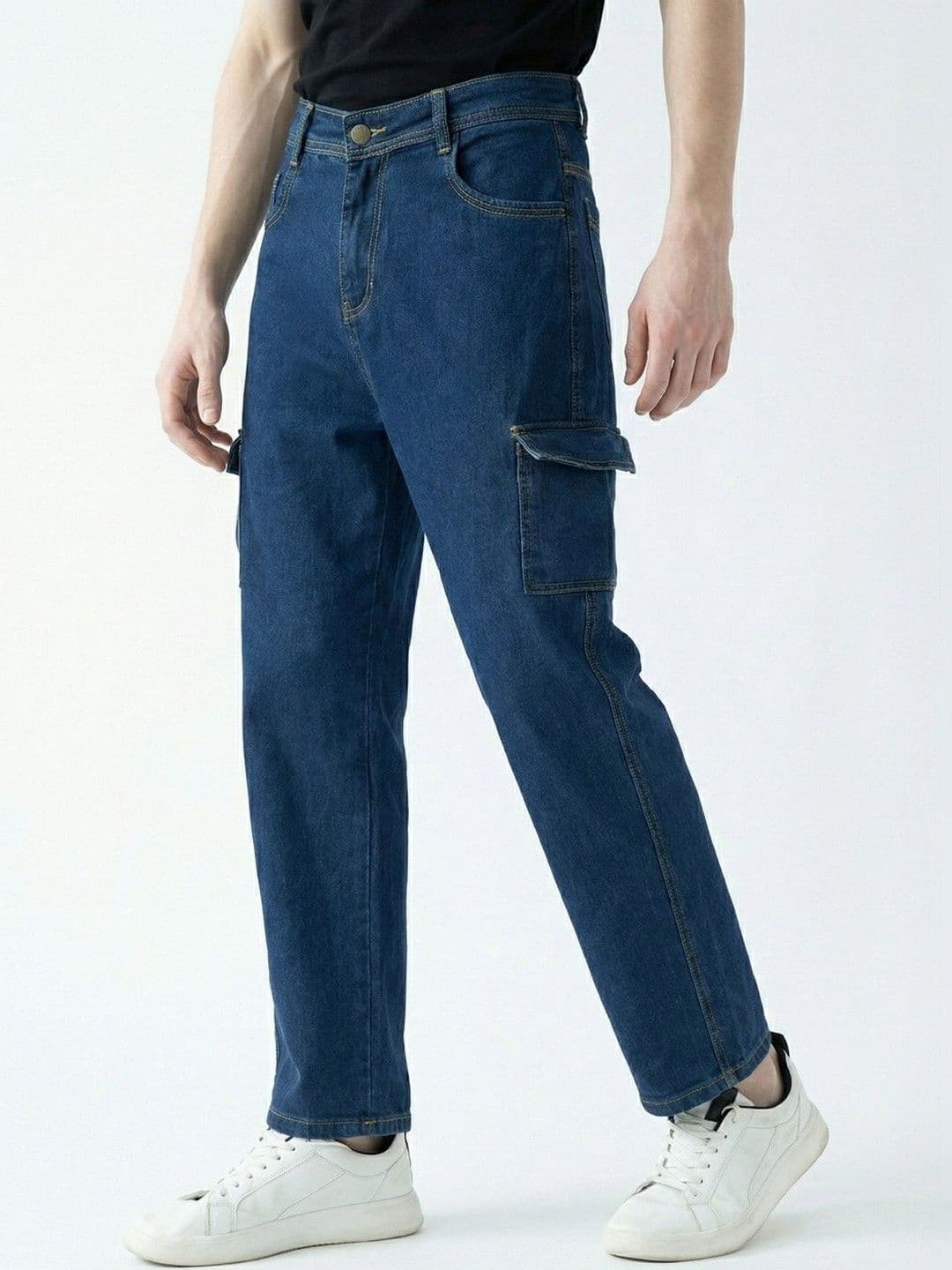 glitchez Men Classic Mid-Rise Stretchable Jeans - view 1