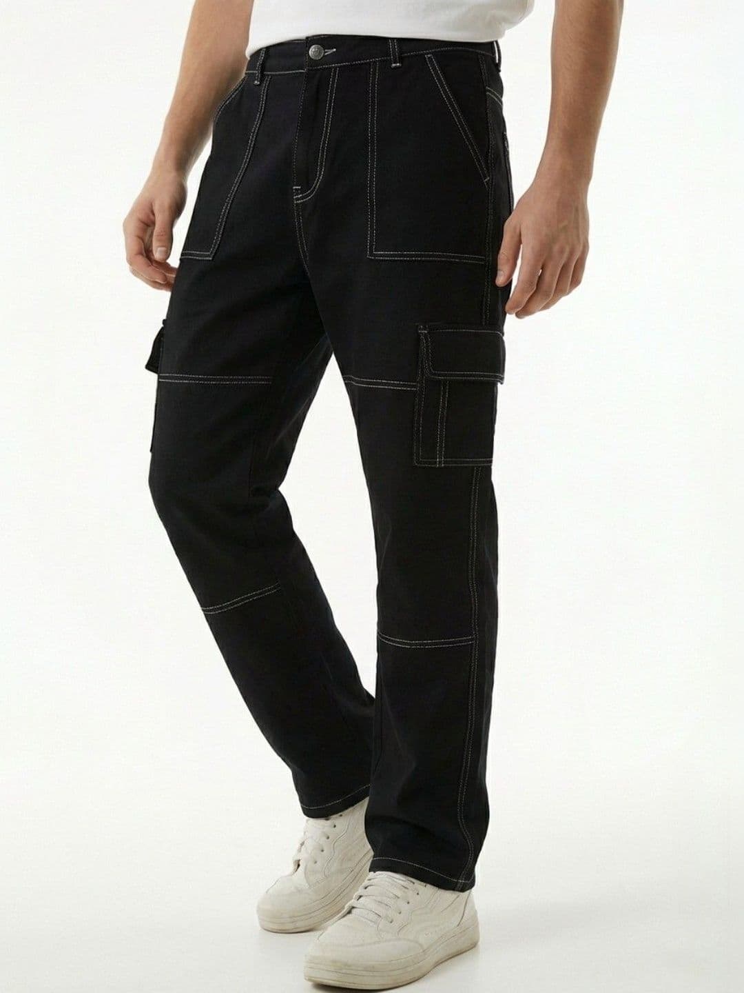 glitchez Men Classic Regular Fit Mid-Rise Stretchable Jeans - view 1