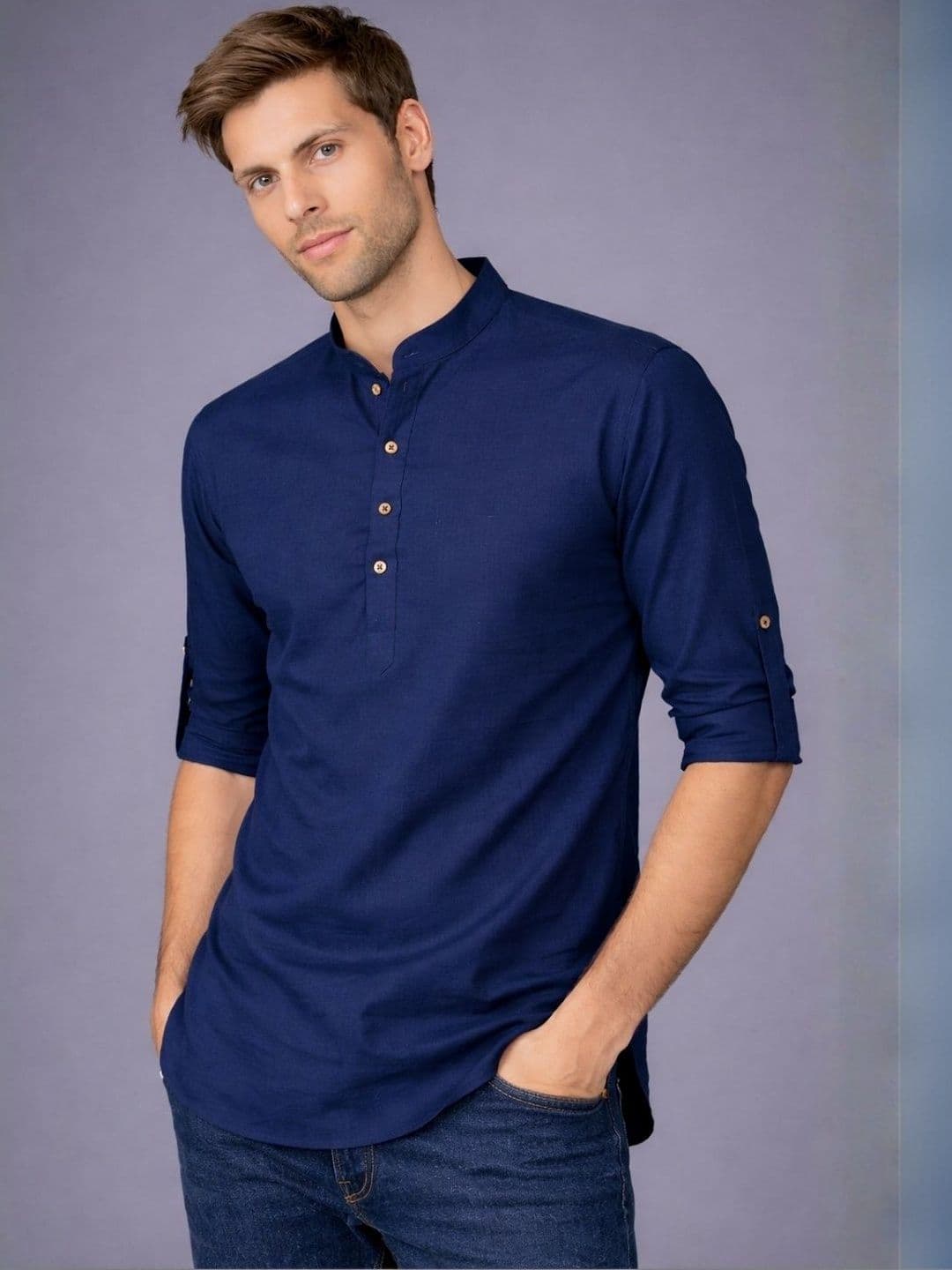 See Designs Men Thread Work Kurta - view 1