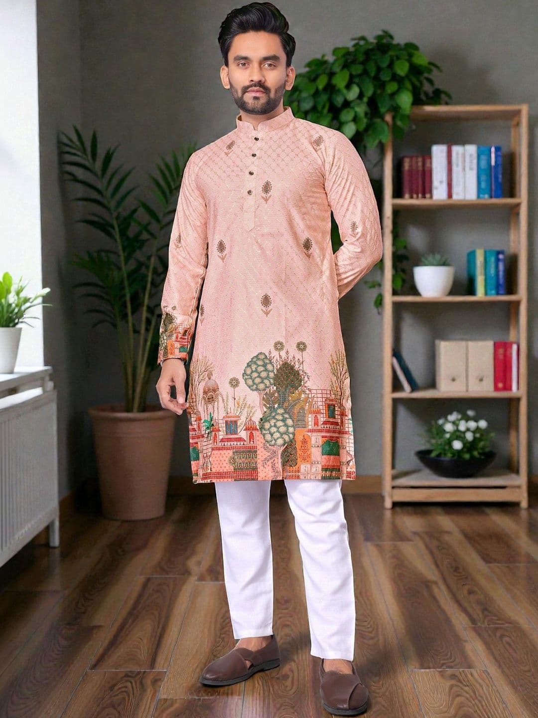 MAITHILI CREATION Men Embroidered Kurta - view 1