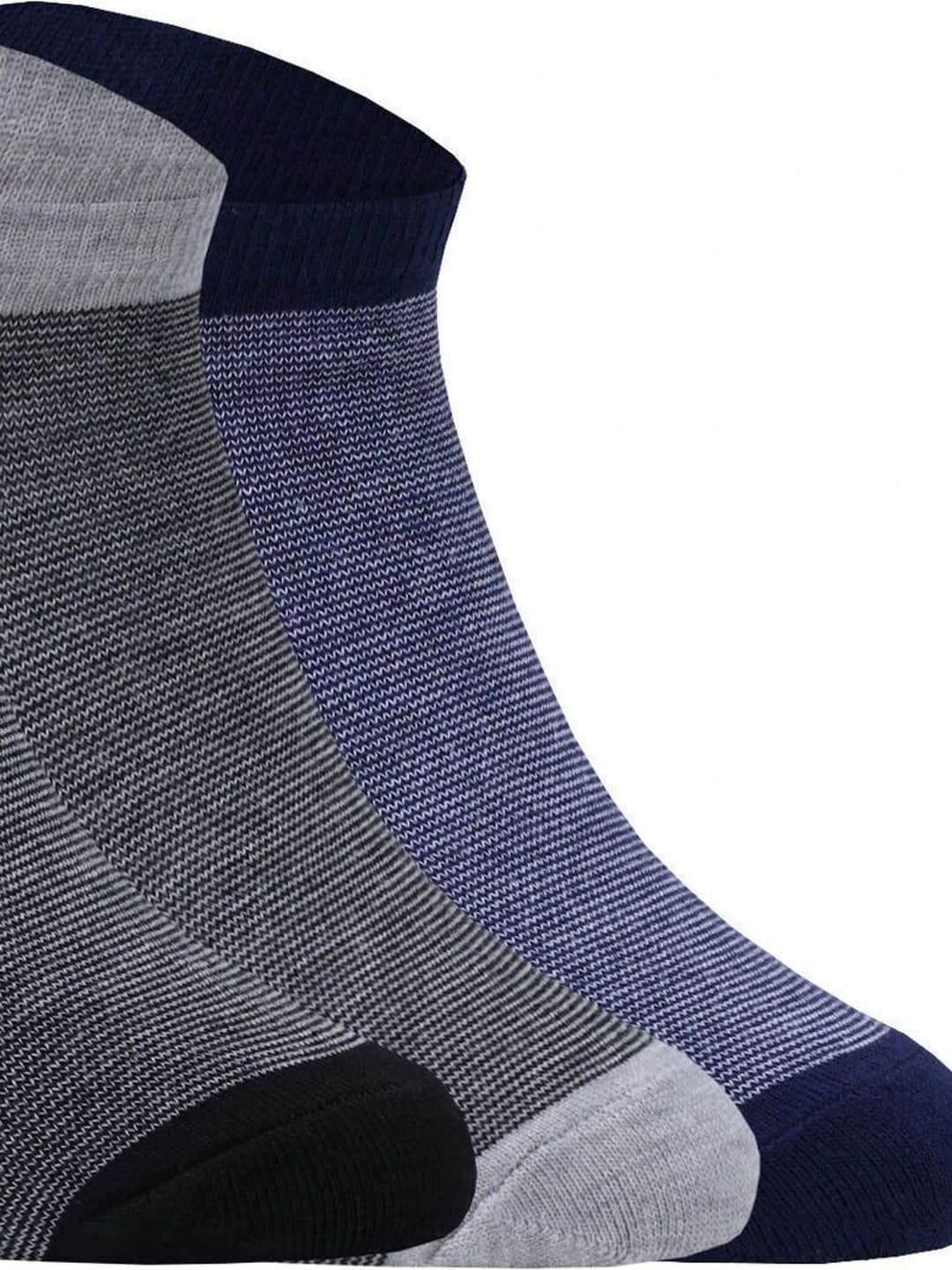 SOXBAE Men Cotton Blend Striped Ankle Length Socks - view 1