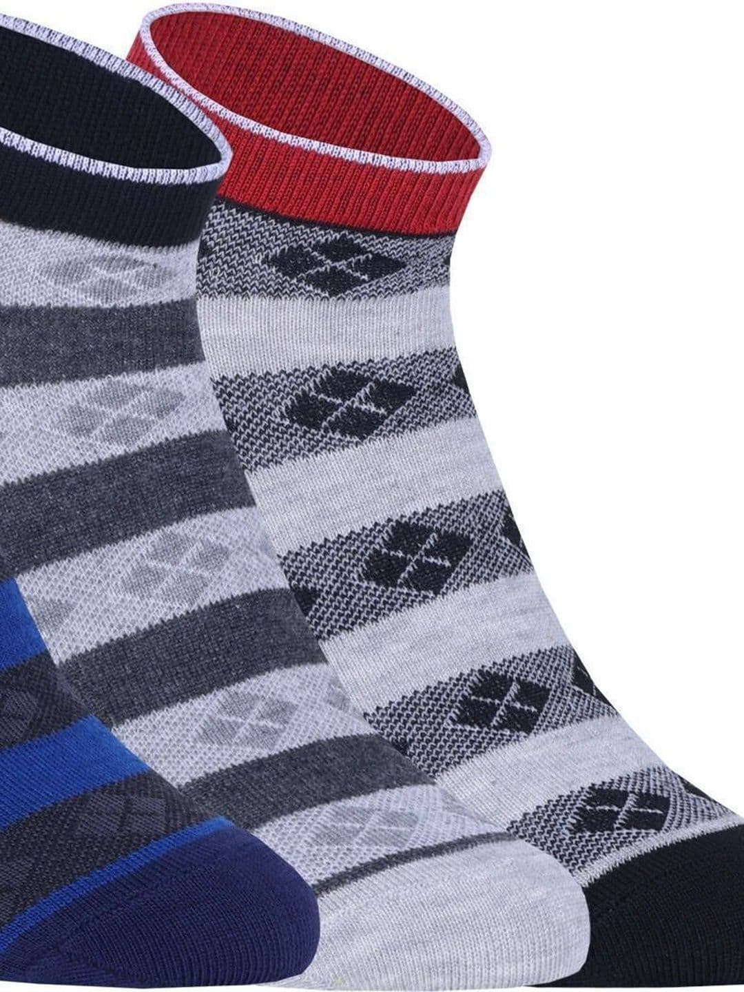 SOXBAE Men Cotton Blend Patterned Ankle Length Socks - view 1