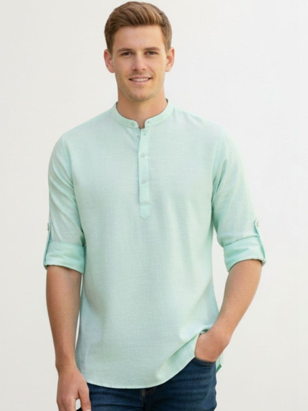See Designs Men Thread Work Kurta - view 1