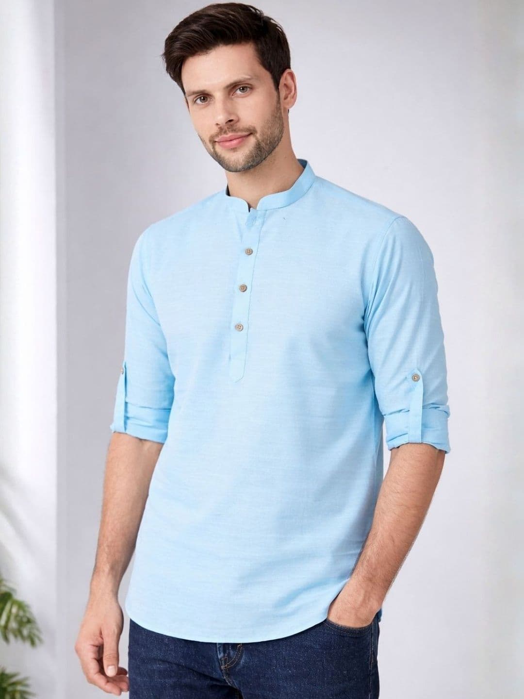 See Designs Men Patchwork Kurta - view 1