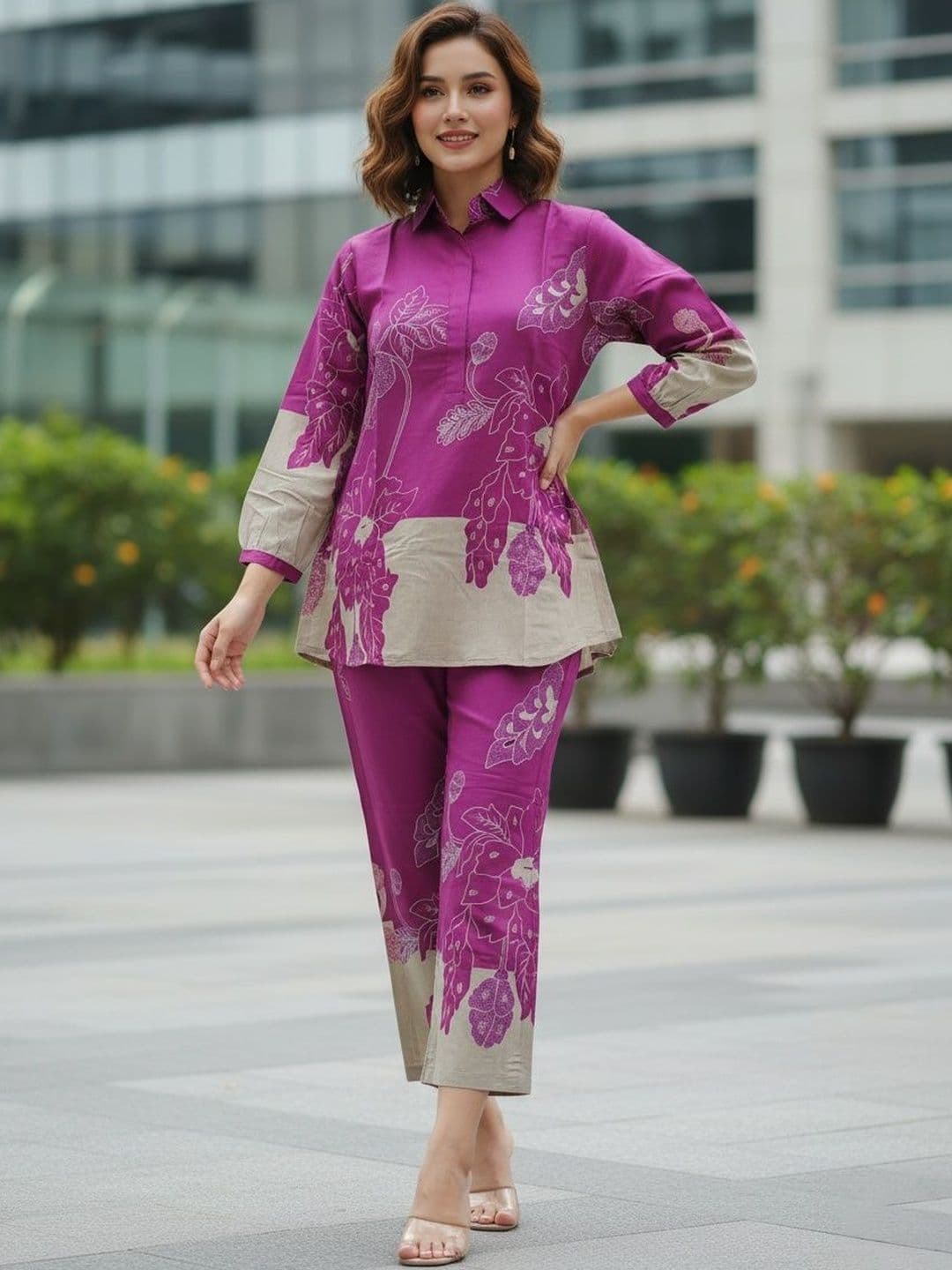 SZN Printed Shirt with Trousers - view 1