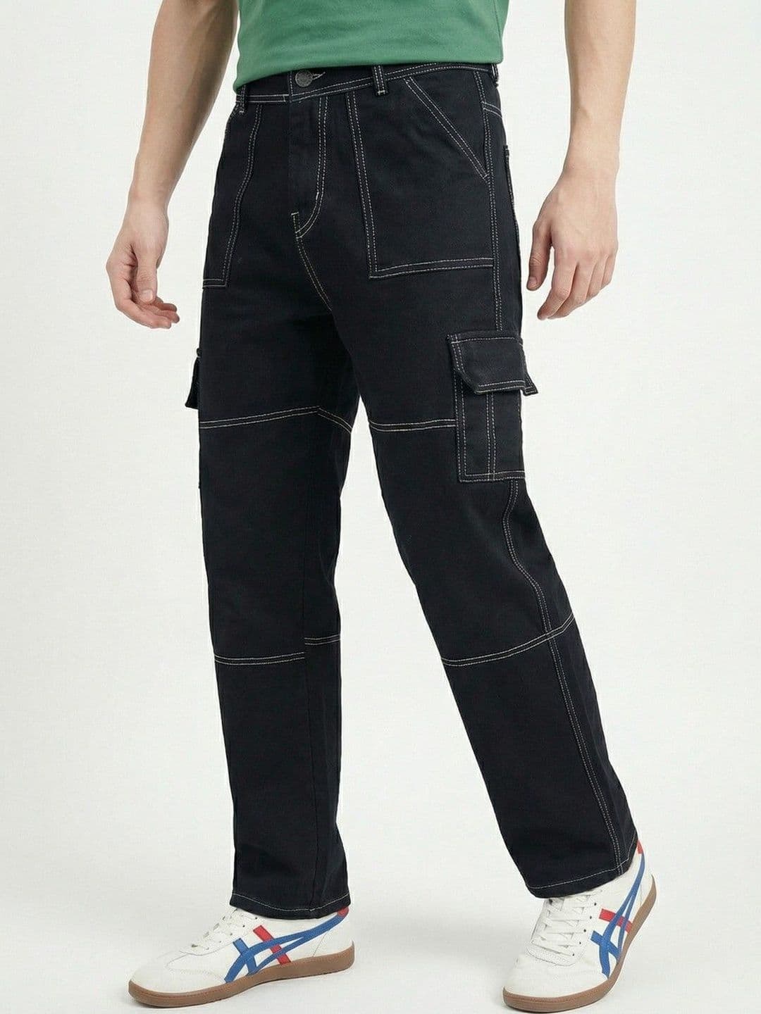 glitchez Men Regular Fit Mid-Rise Stretchable Jeans - view 1