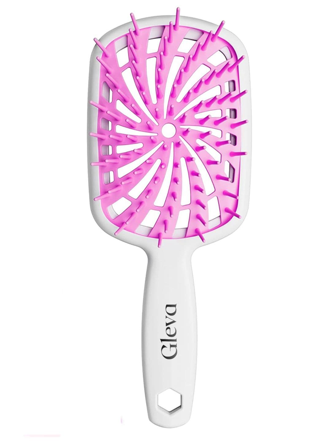 Gleva Vented Detangler Hair Brush with Soft Bristles - Pink - view 1