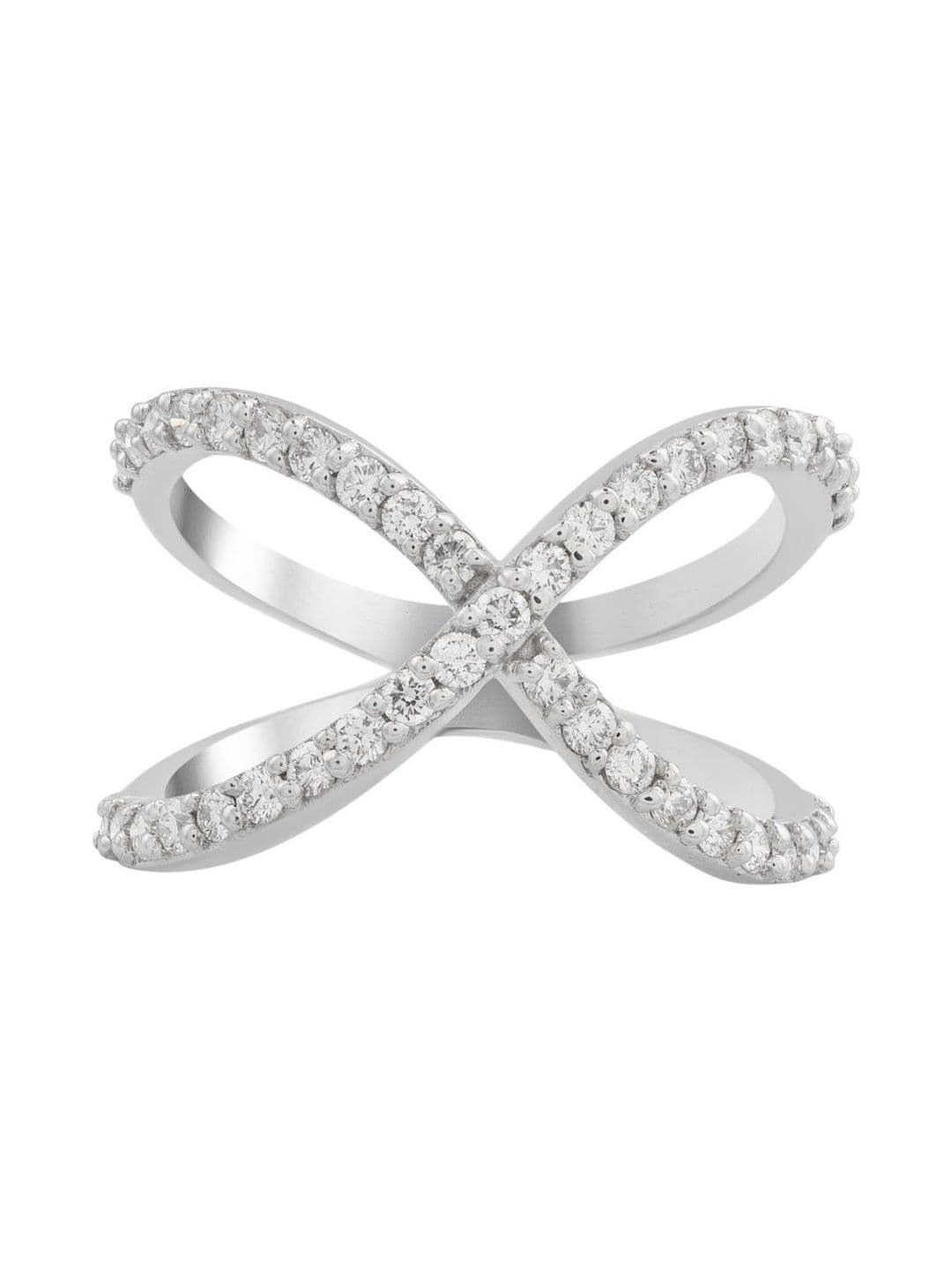 DAZZLING CONCEPTS 925 Sterling Silver X-Factor Ring - view 1