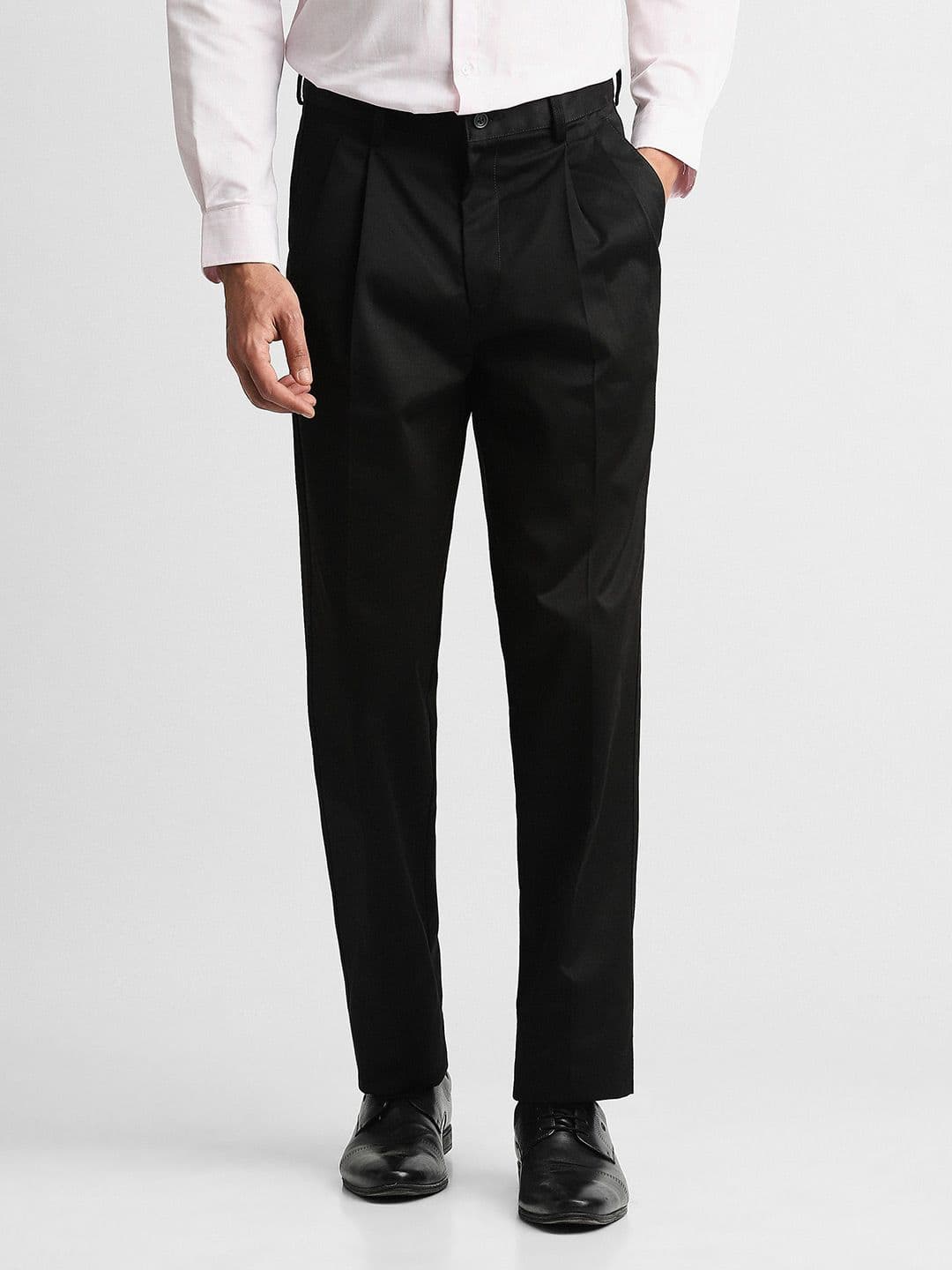 Peter England Casuals Men Pleated Trousers - view 1
