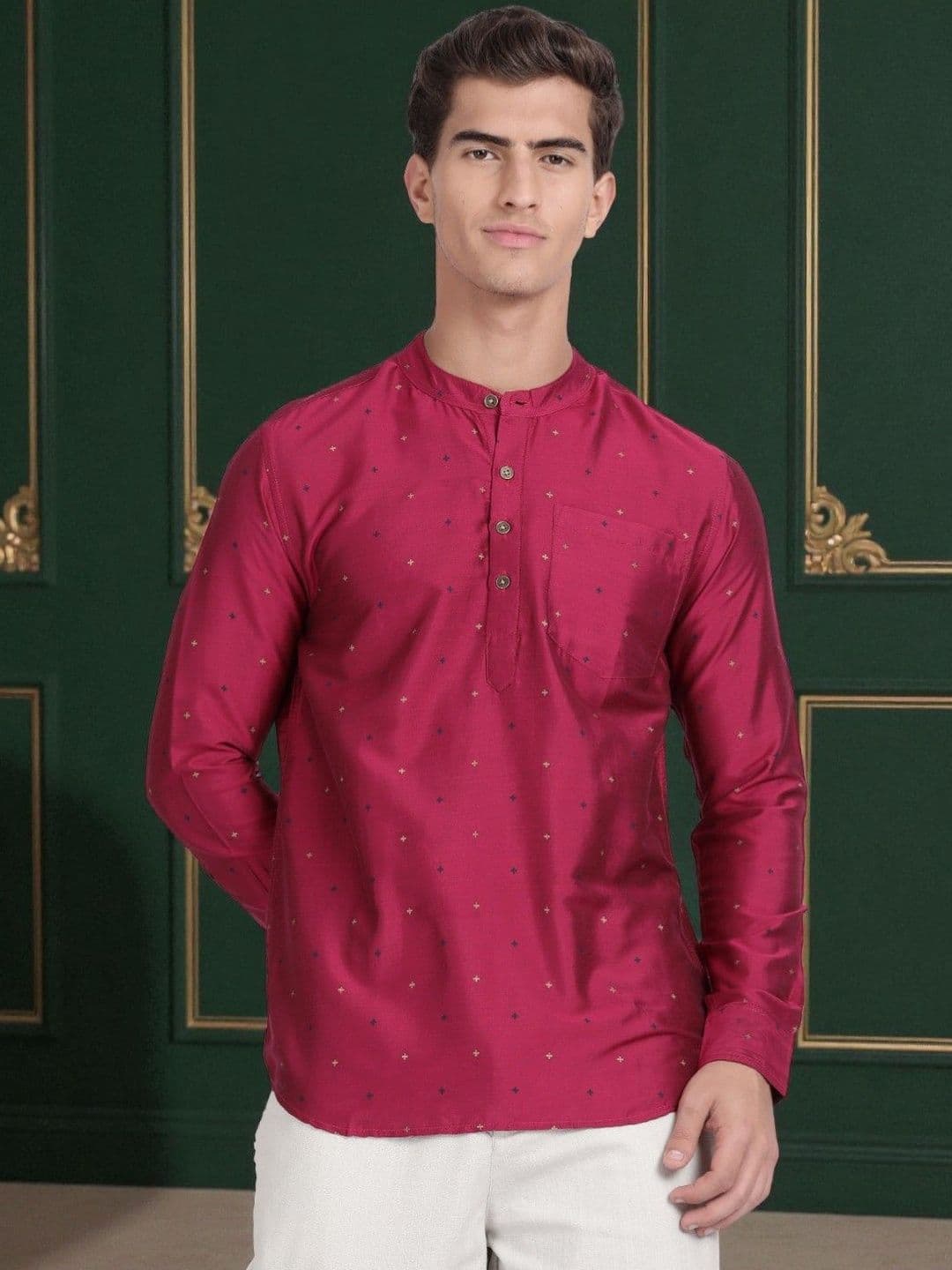 Kryptic Men Ethnic Motifs Printed Kurta - view 1