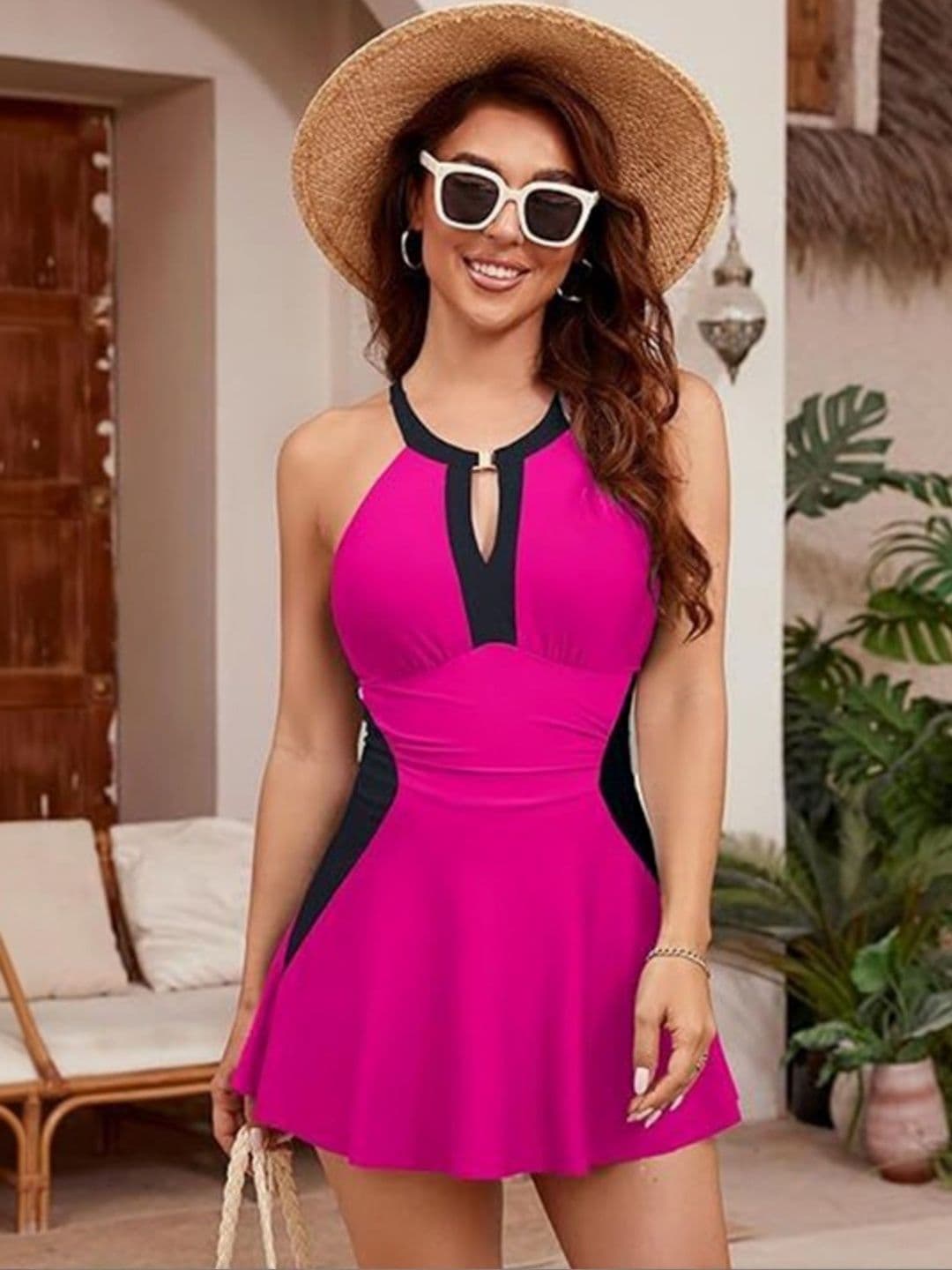 Bananhot Round Neck Swiming Dress - view 1
