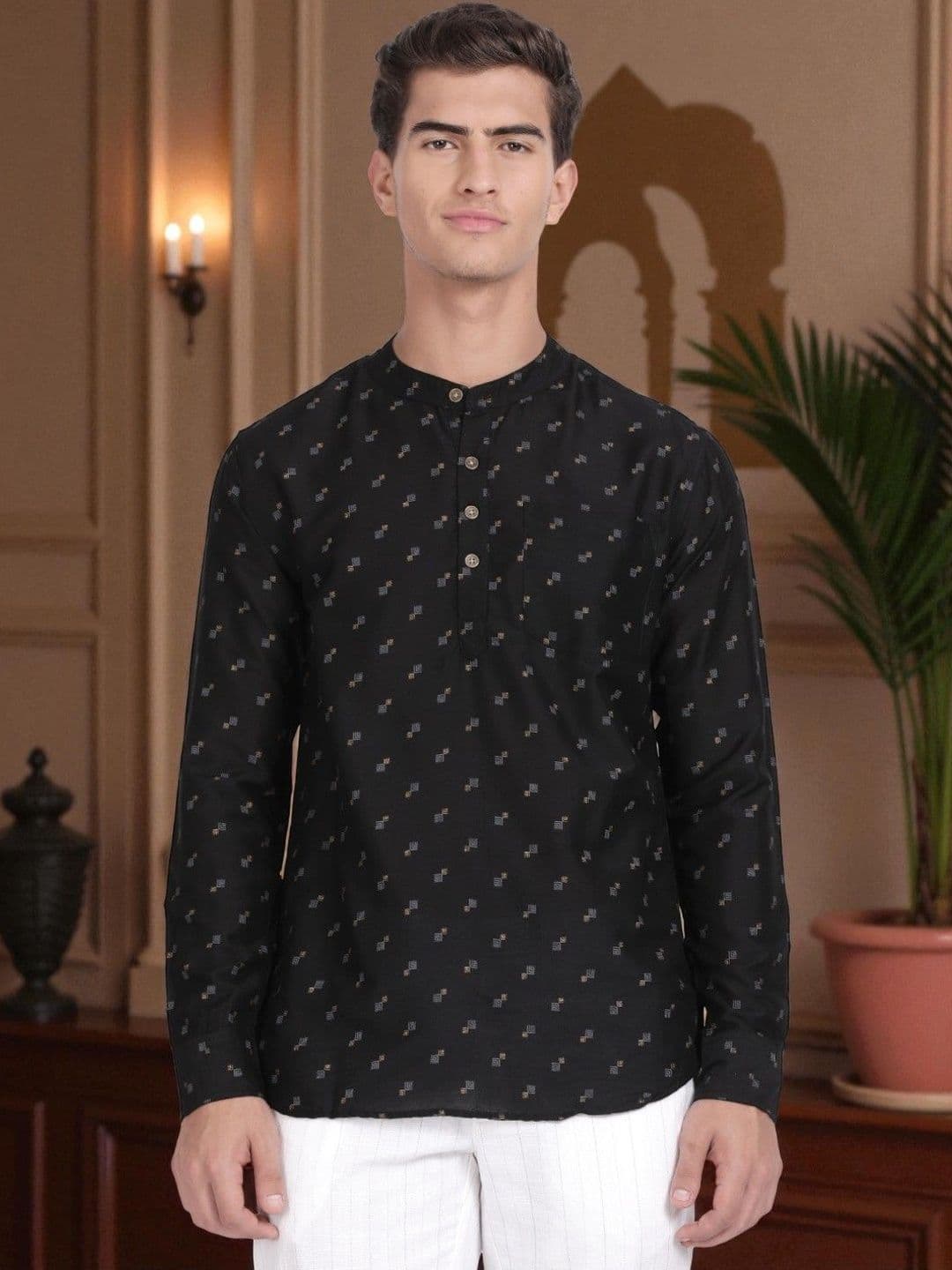 Kryptic Men Ethnic Motifs Printed Kurta - view 1