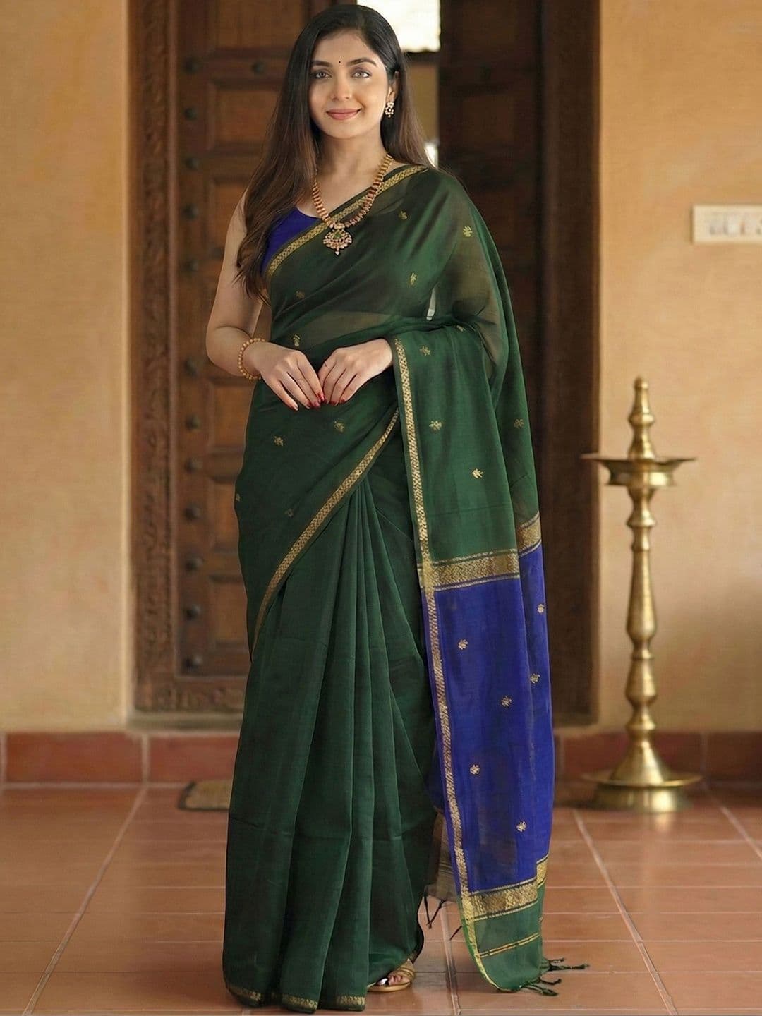 KALINI Woven Design Kanjeevaram Saree - view 1