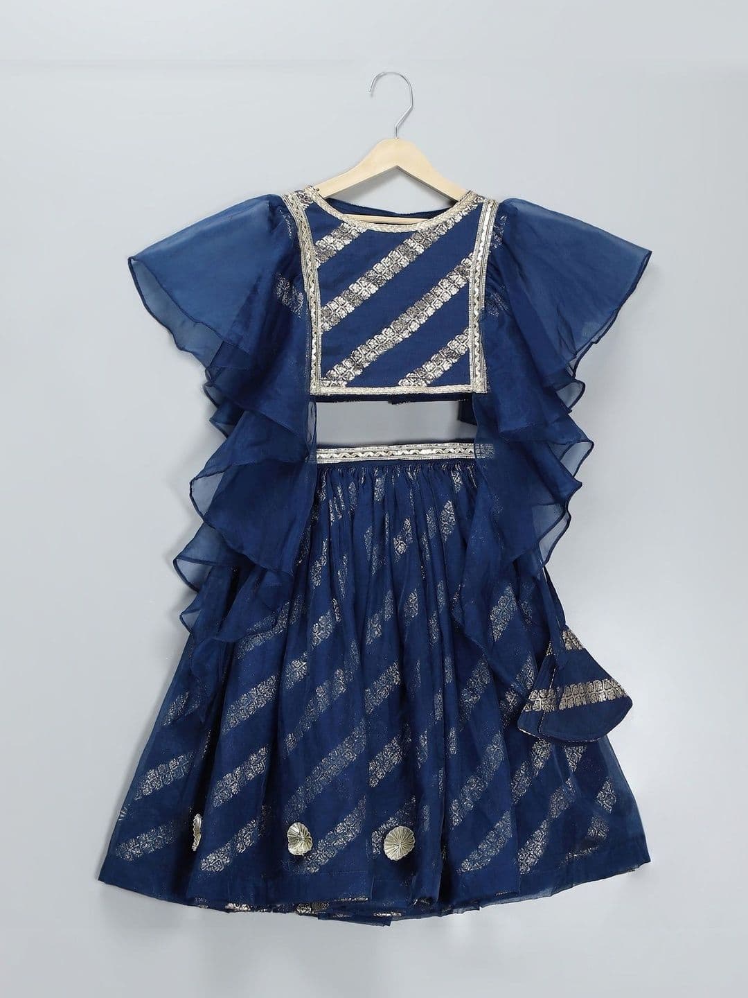 The Little Tales Girls Embellished Ready to Wear Lehenga & Blouse With Dupatta - view 1