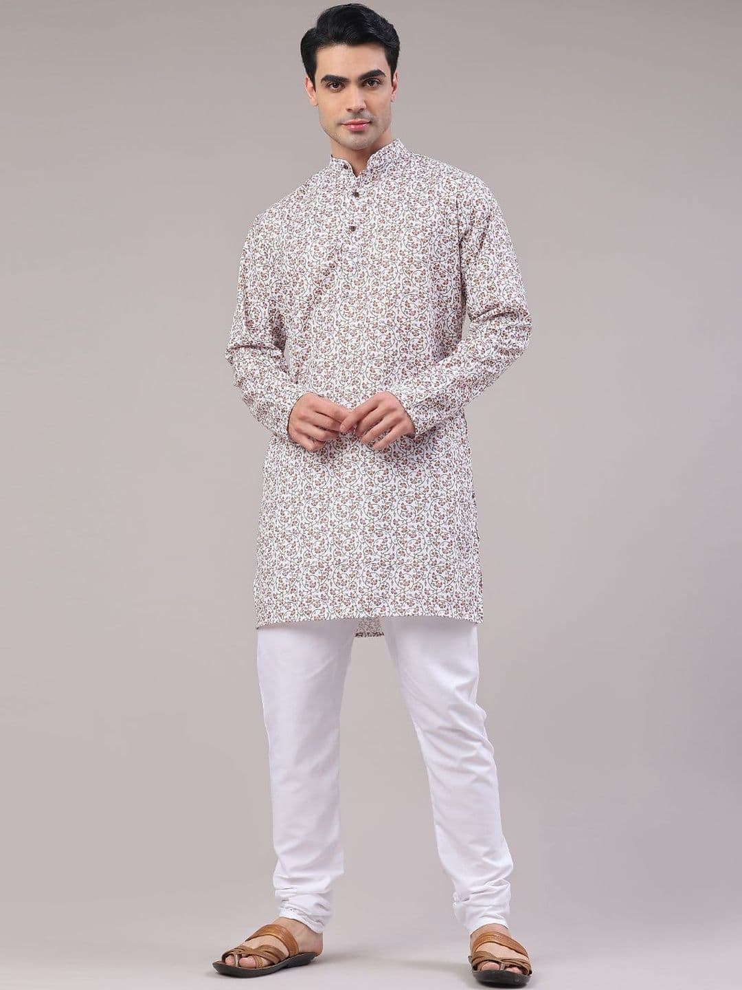 V-Mart Men Geometric Printed Kurta - view 1