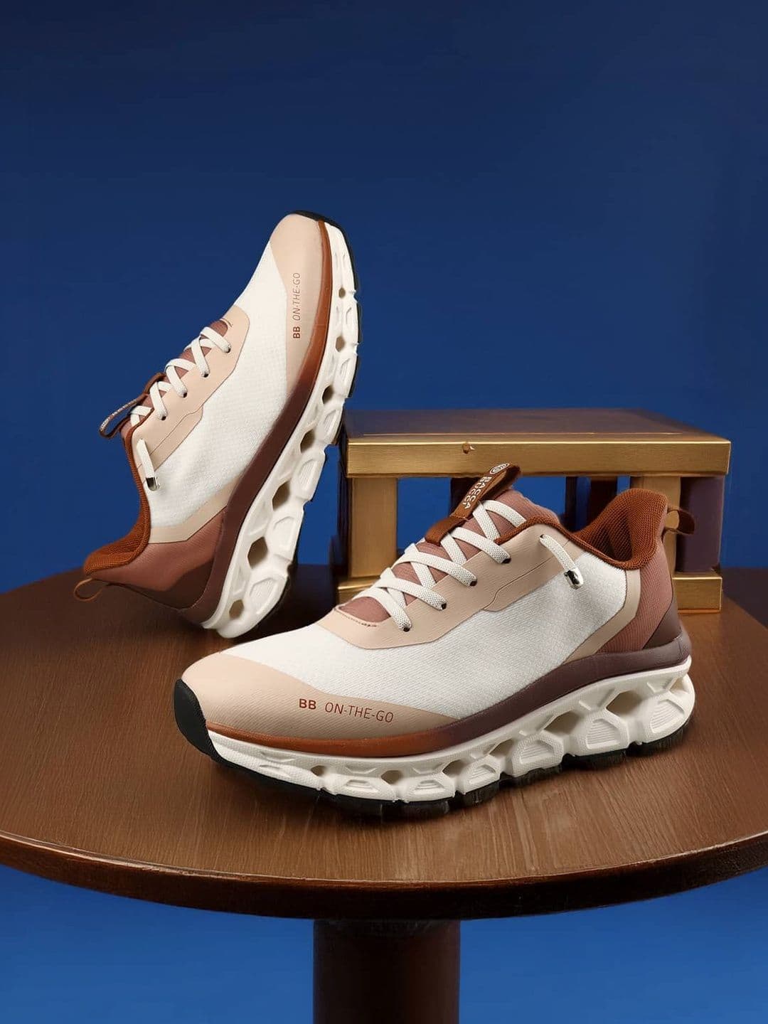 bacca bucci Bb The Beige Mesh Running Shoes - view 1