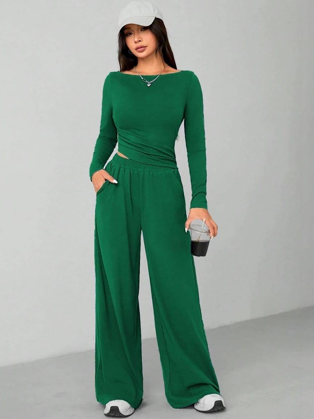 Stylecast X Kotty Solid Top with Palazzos - view 1