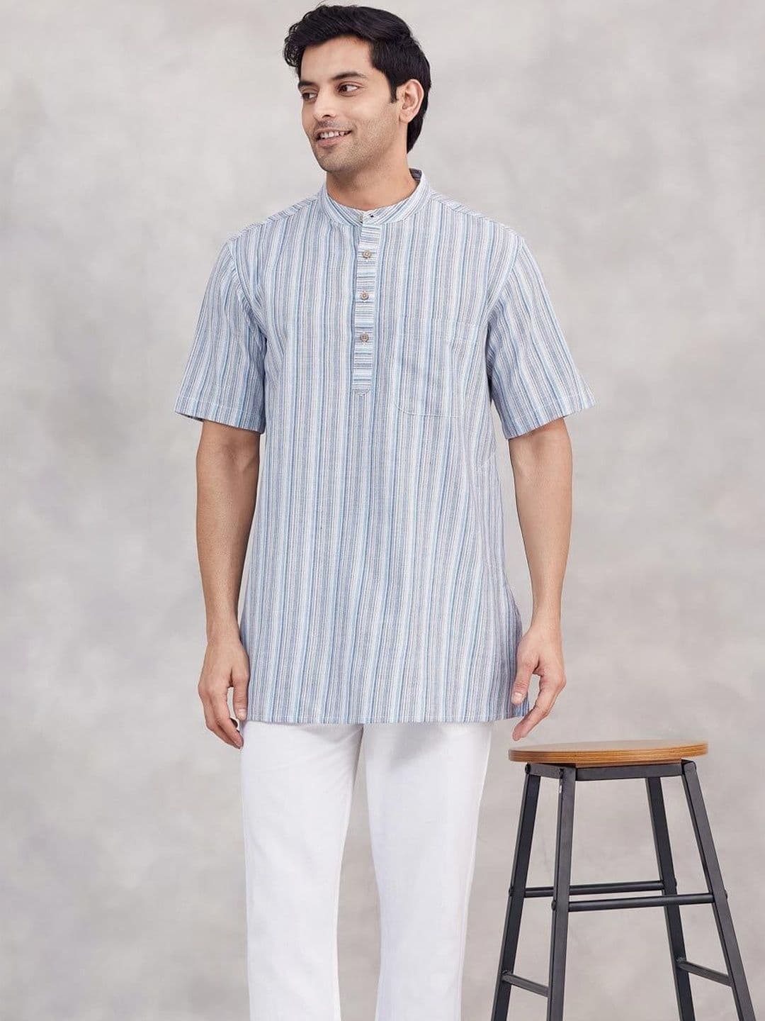 Fabindia Men Striped Kurta - view 1