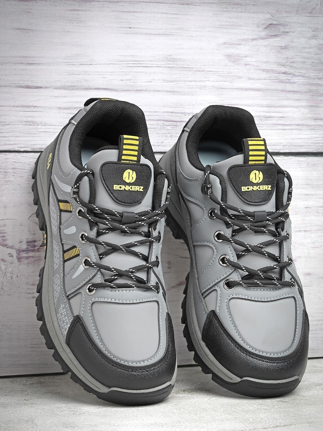 Bonkerz Men Mesh Trekking Non-Marking Shoes - view 1
