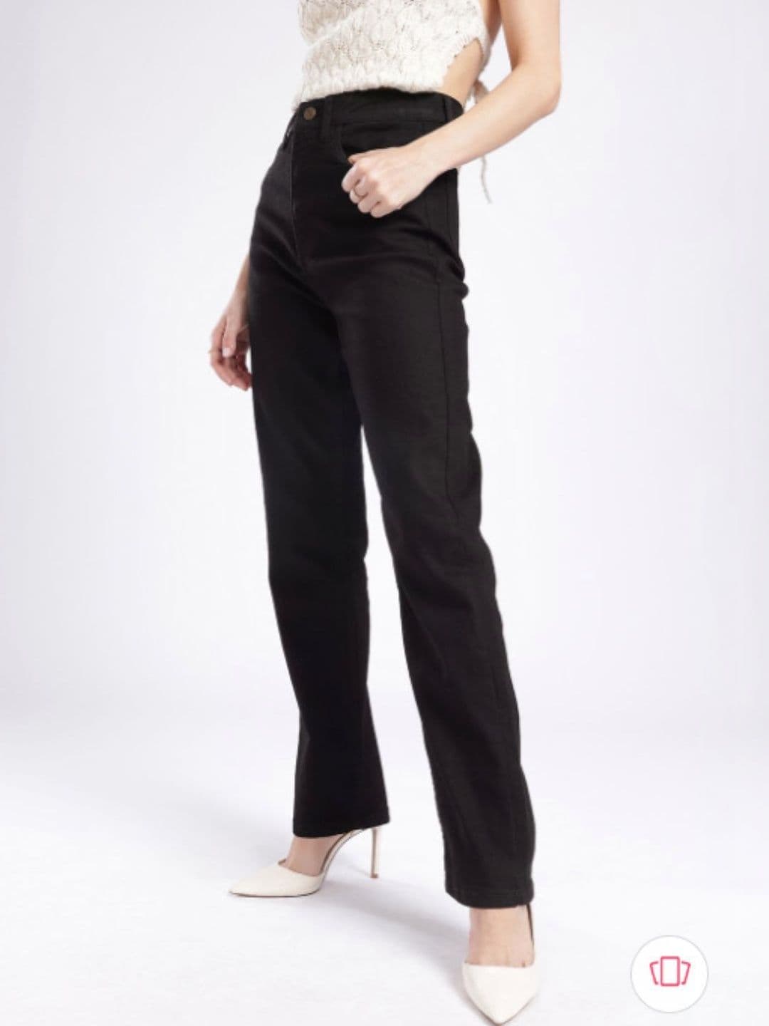 Mast & Harbour Women Classic Relaxed Fit Mid-Rise Stretchable Jeans - view 1