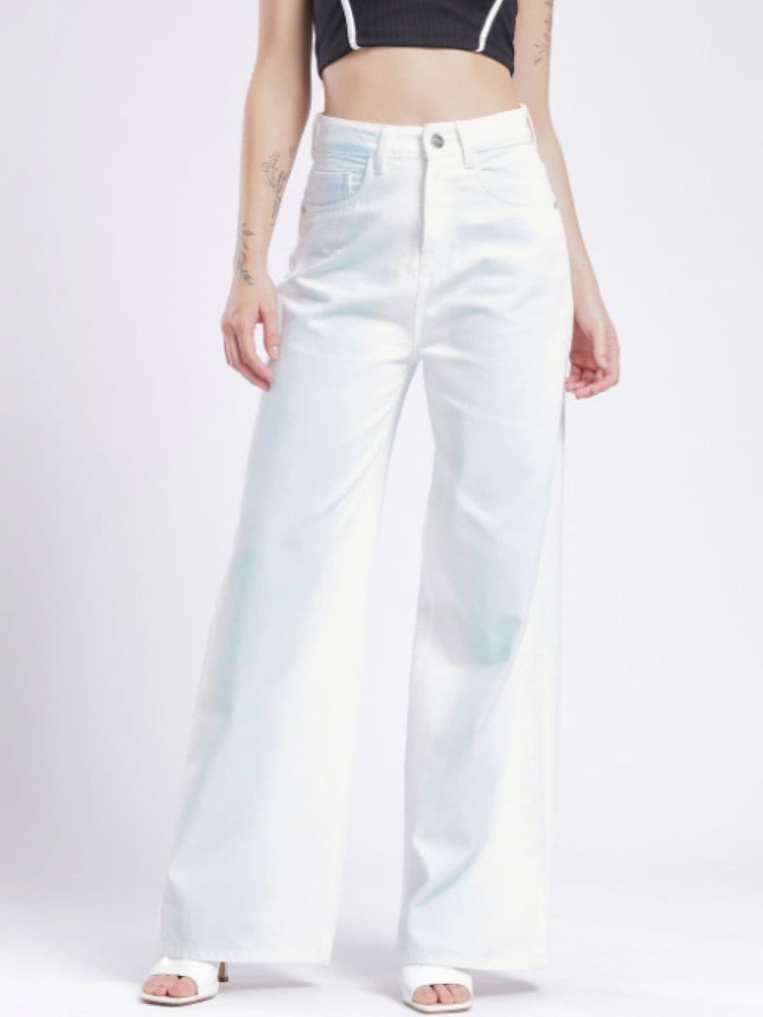 Mast & Harbour Women Classic Regular Fit Mid-Rise Stretchable Jeans - view 1