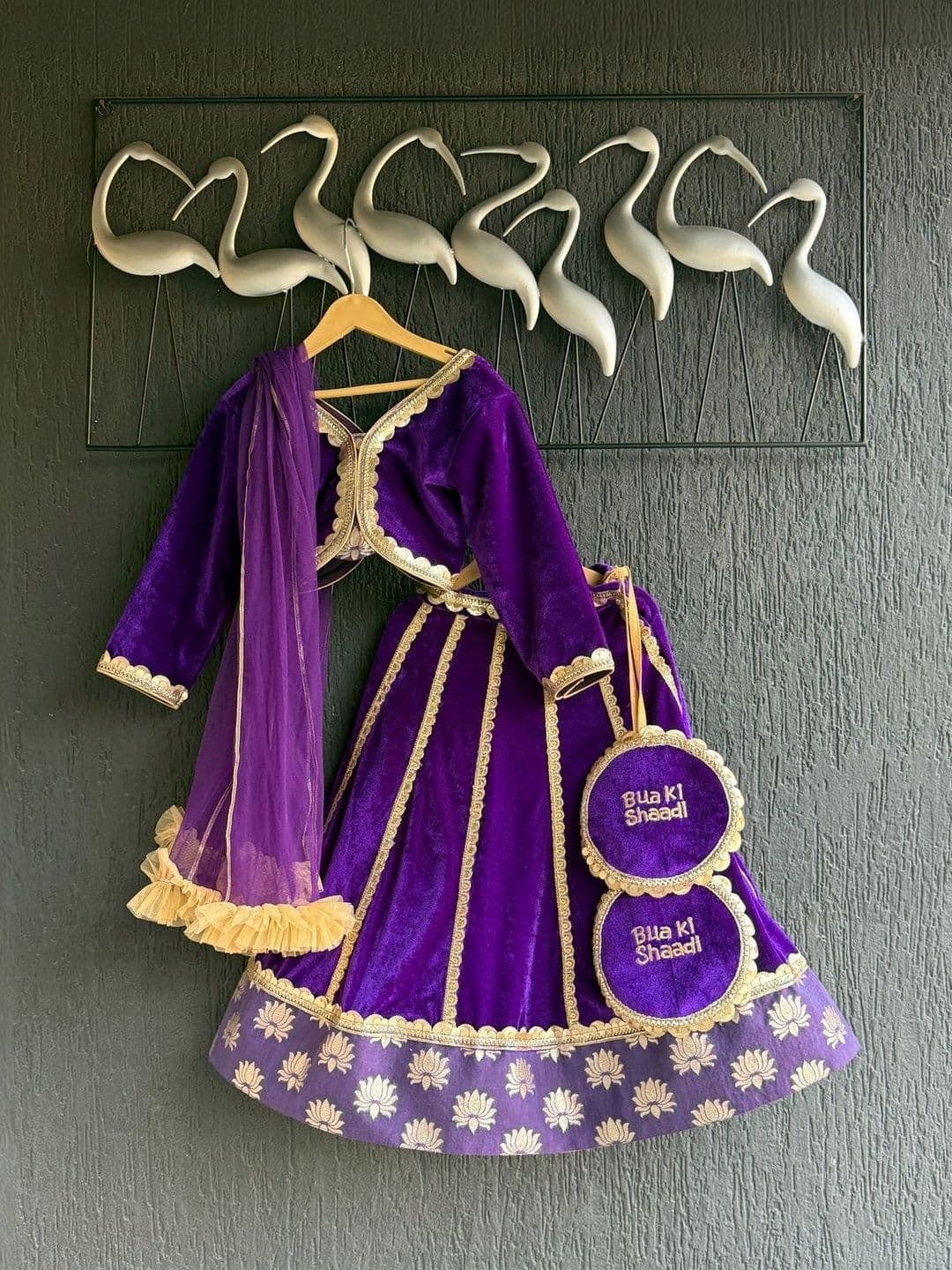 The Little Tales Girls Embellished Sequinned Ready to Wear Lehenga & Blouse With Dupatta - view 1