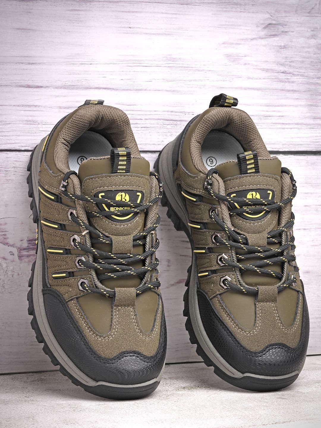 Bonkerz Men Mesh Trekking Non-Marking Shoes - view 1