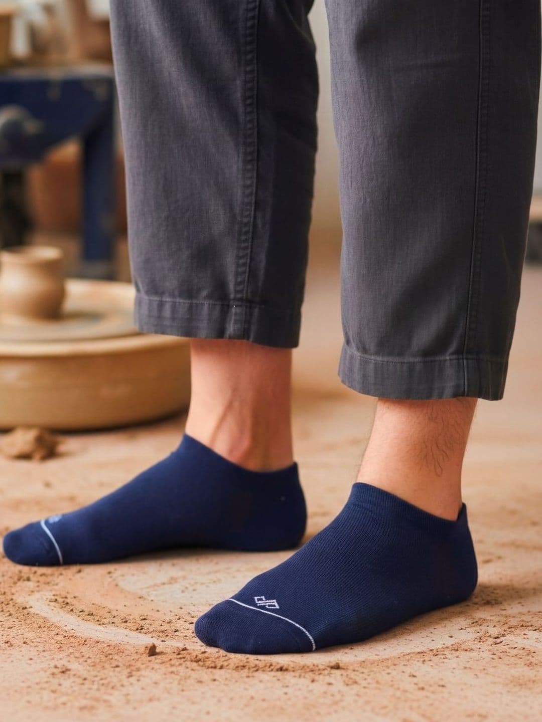 Dynamocks Unisex Pack of 3 Cotton Ankle Length Socks - view 1