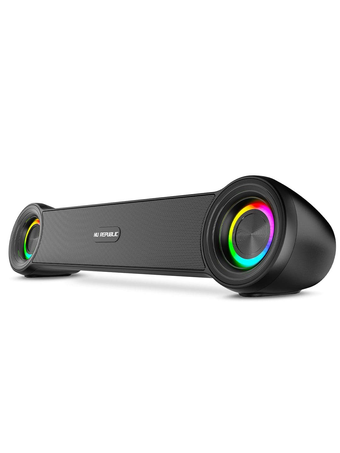 Nu Republic Partybox 180 Bluetooth Soundbar 18W Output RGB Lights 6H Playtime 52mm Driver