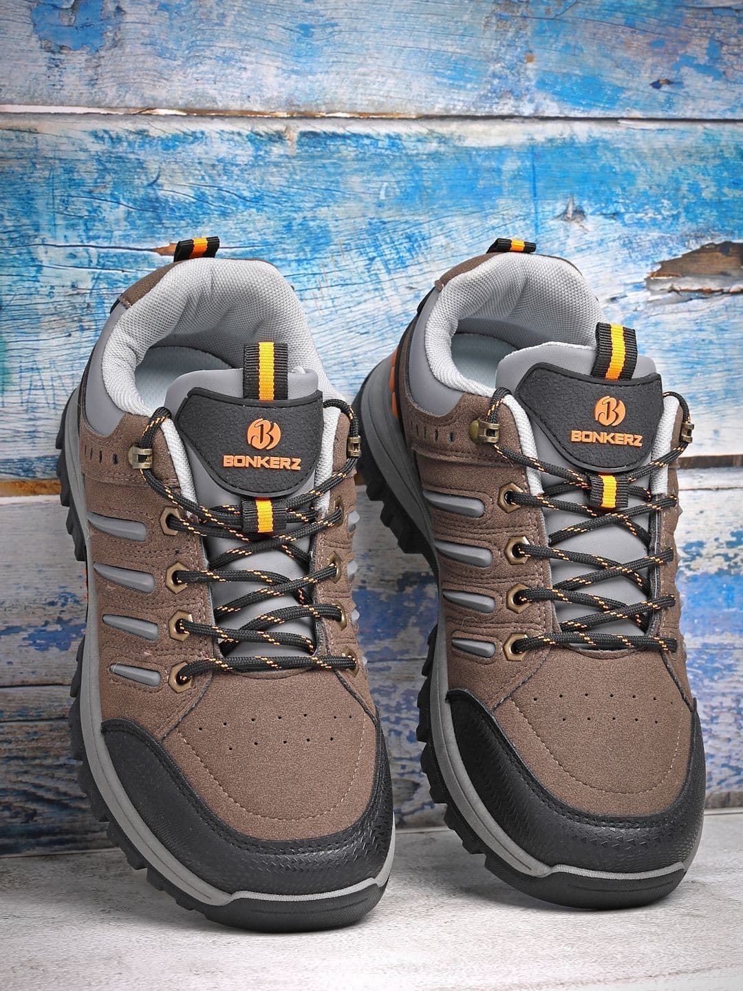 Bonkerz Men Mesh Trekking Non-Marking Shoes - view 1
