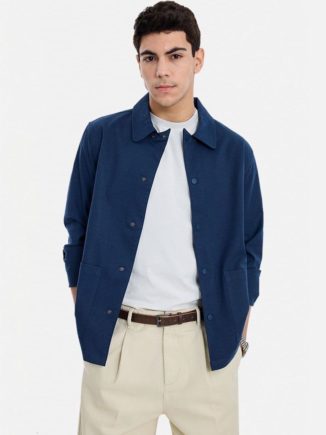 Snitch Navy Solid Jacket - view 1