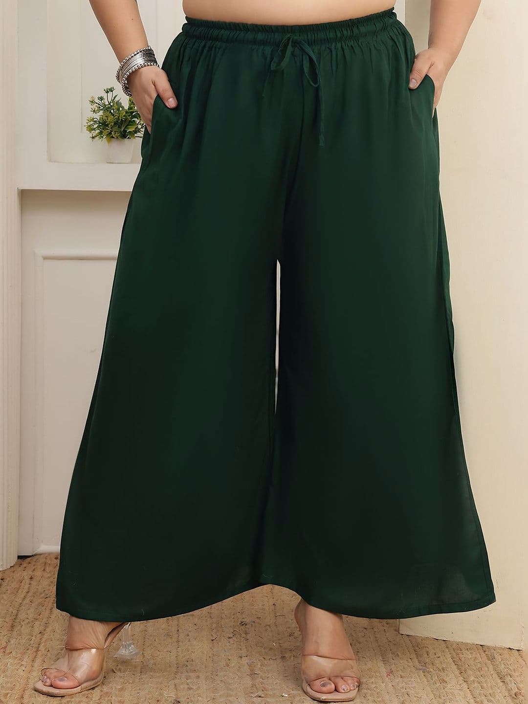 Valles365 by S.C. Women 2 Flared Ethnic Palazzos - view 1