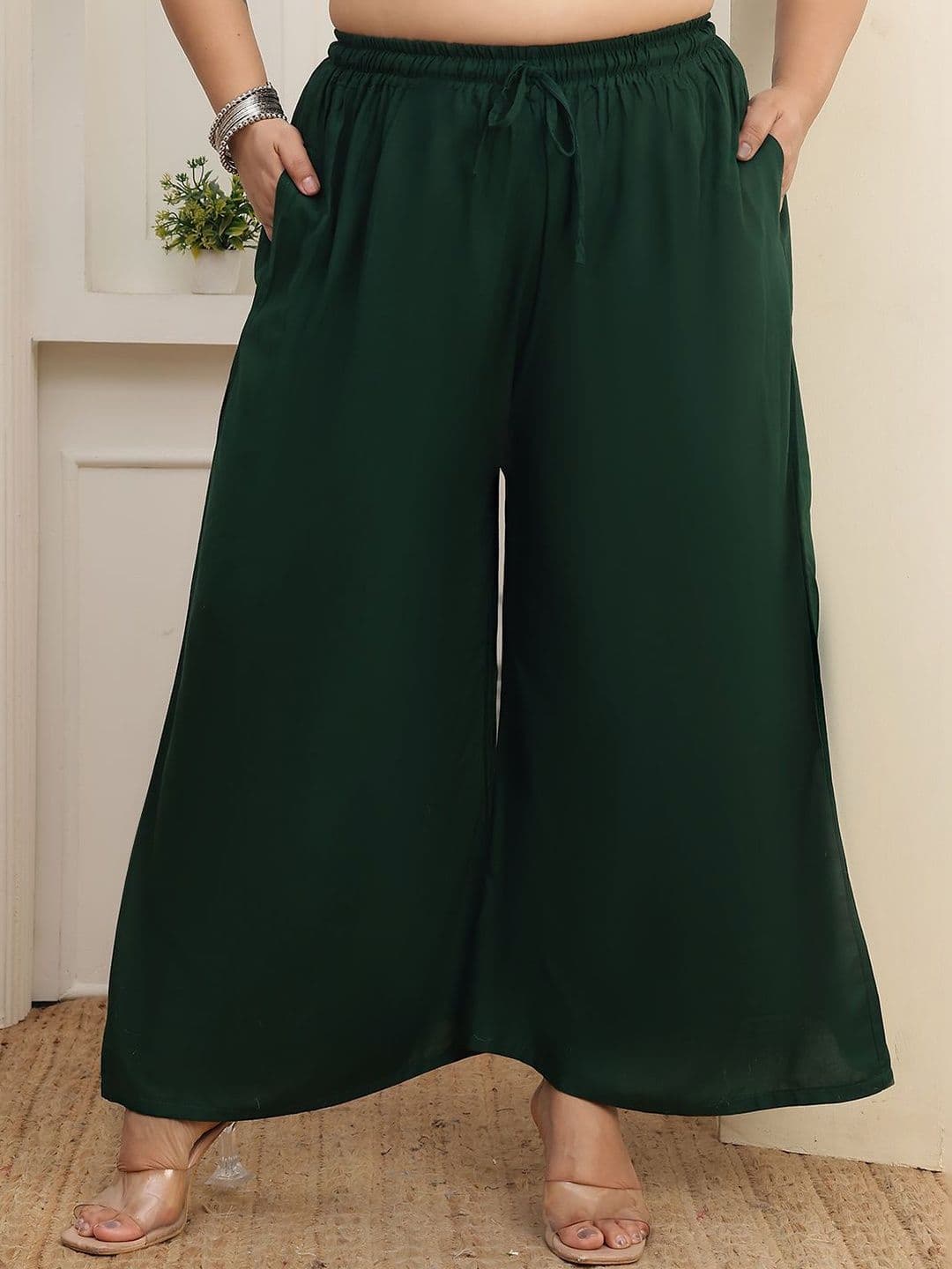 Valles365 by S.C. Women 2 Flared Ethnic Palazzos - view 1