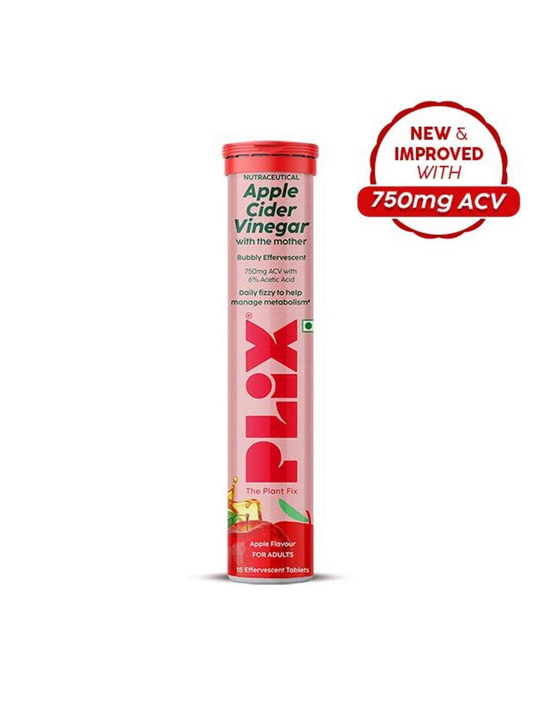 PLIX THE PLANT FIX Apple Cider Vinegar 750mg - 15 Tablets - view 1