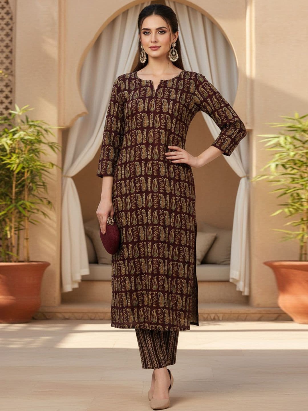 KALINI Women Paisley Printed Kurta - view 1
