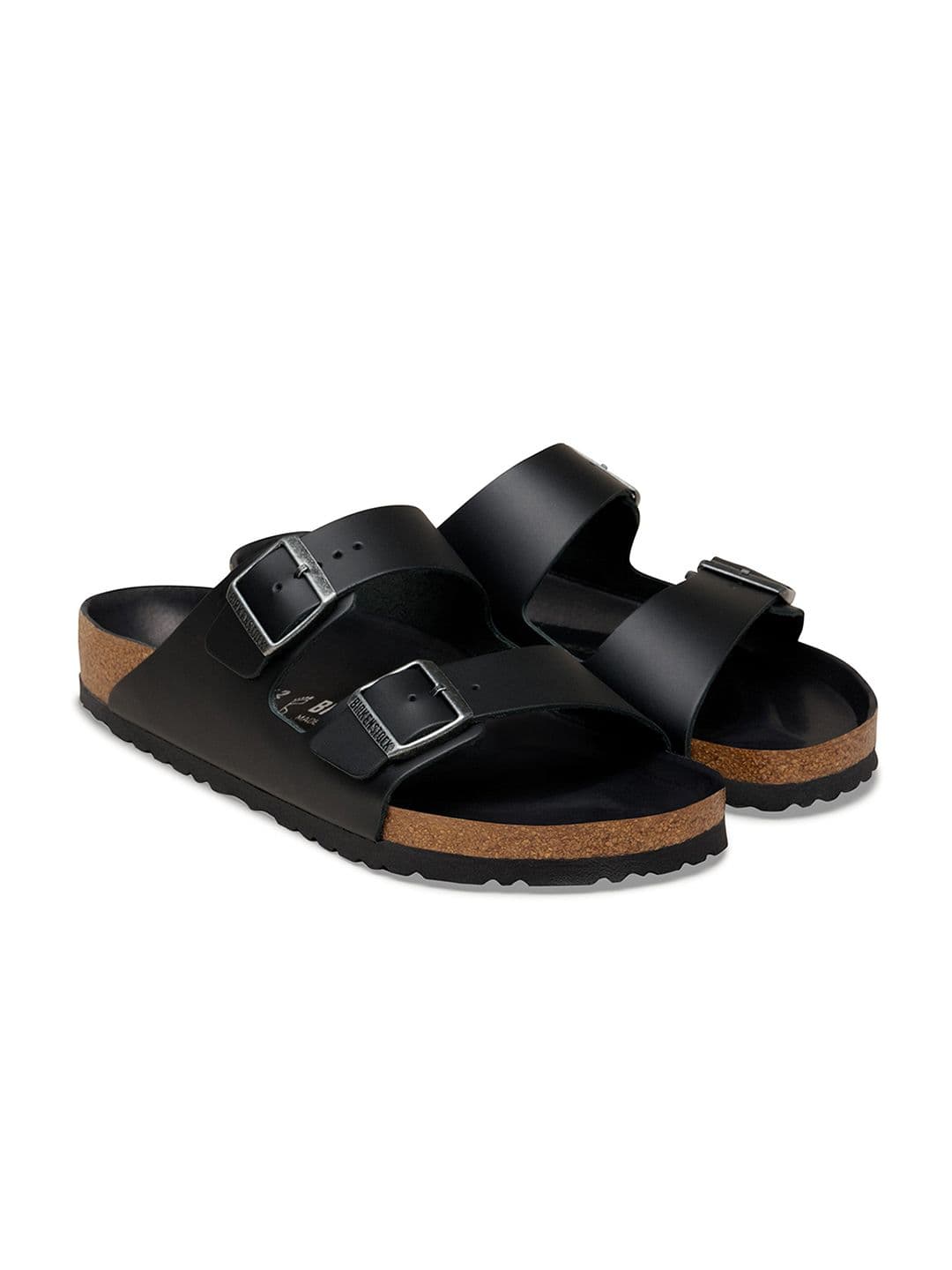 Birkenstock Arizona Men Regular Width Black Leather Sandal - view 1