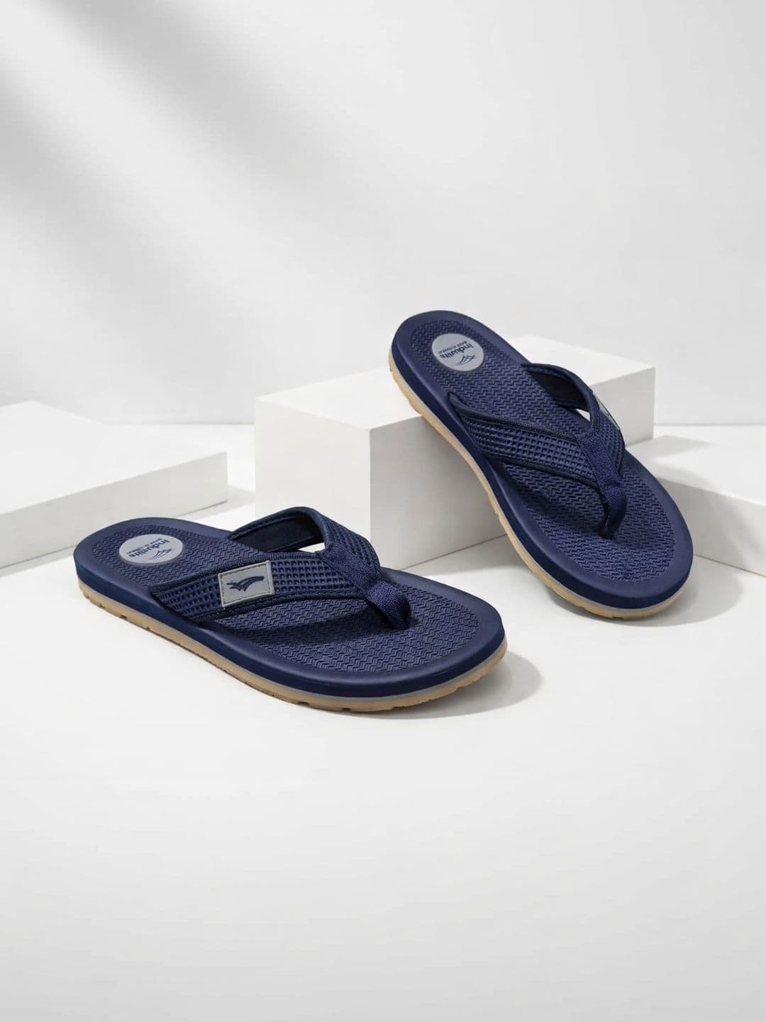 slider style Men Rubber Thong Flip-Flops - view 1
