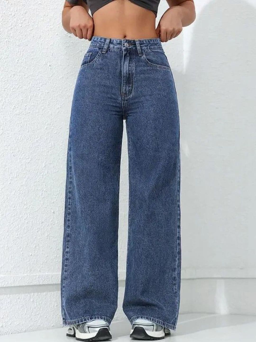 Mast & Harbour Women Wide Leg High-Rise Stretchable Jeans - view 1