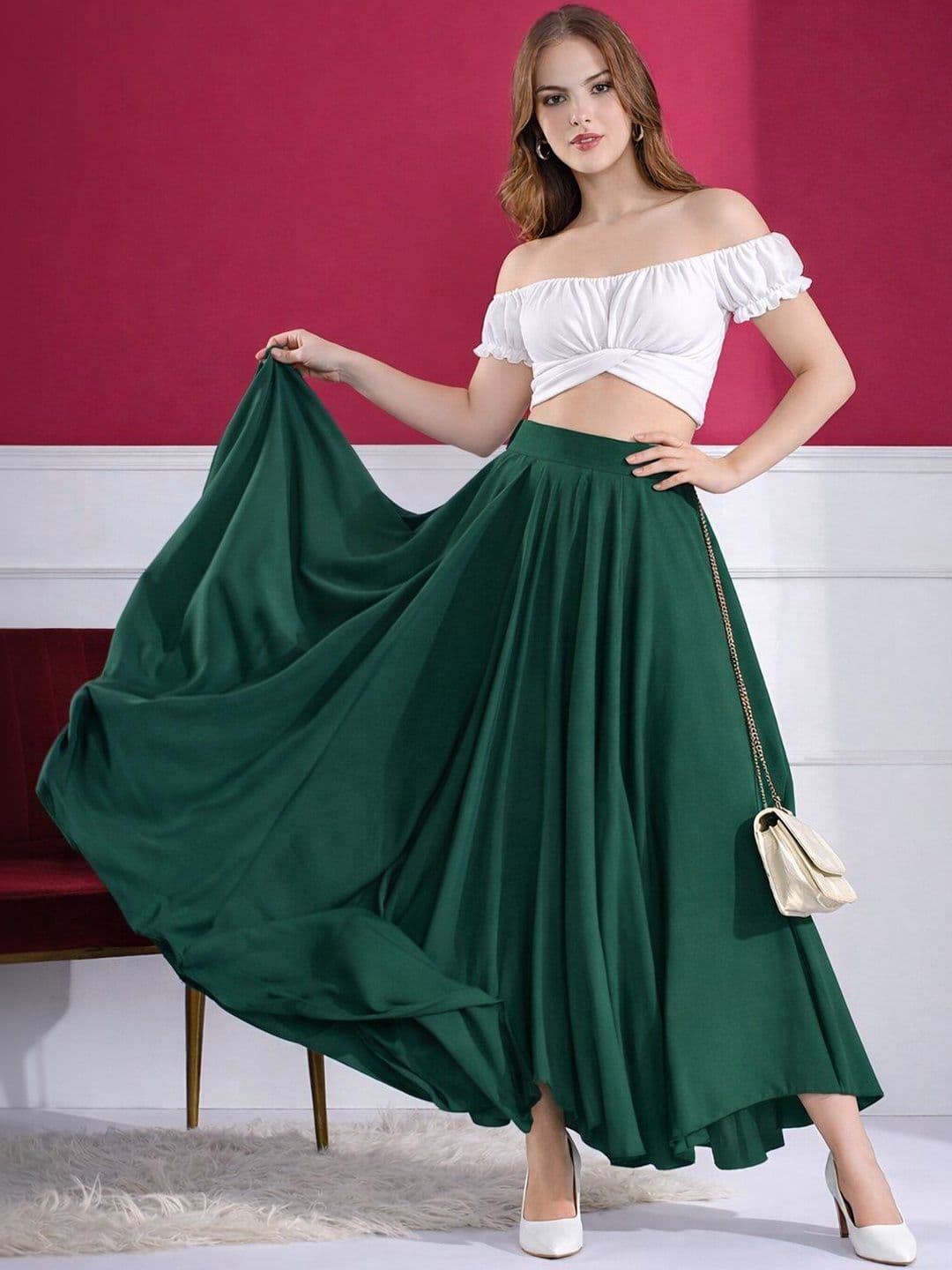 Kahara Solid Top with Skirt - view 1