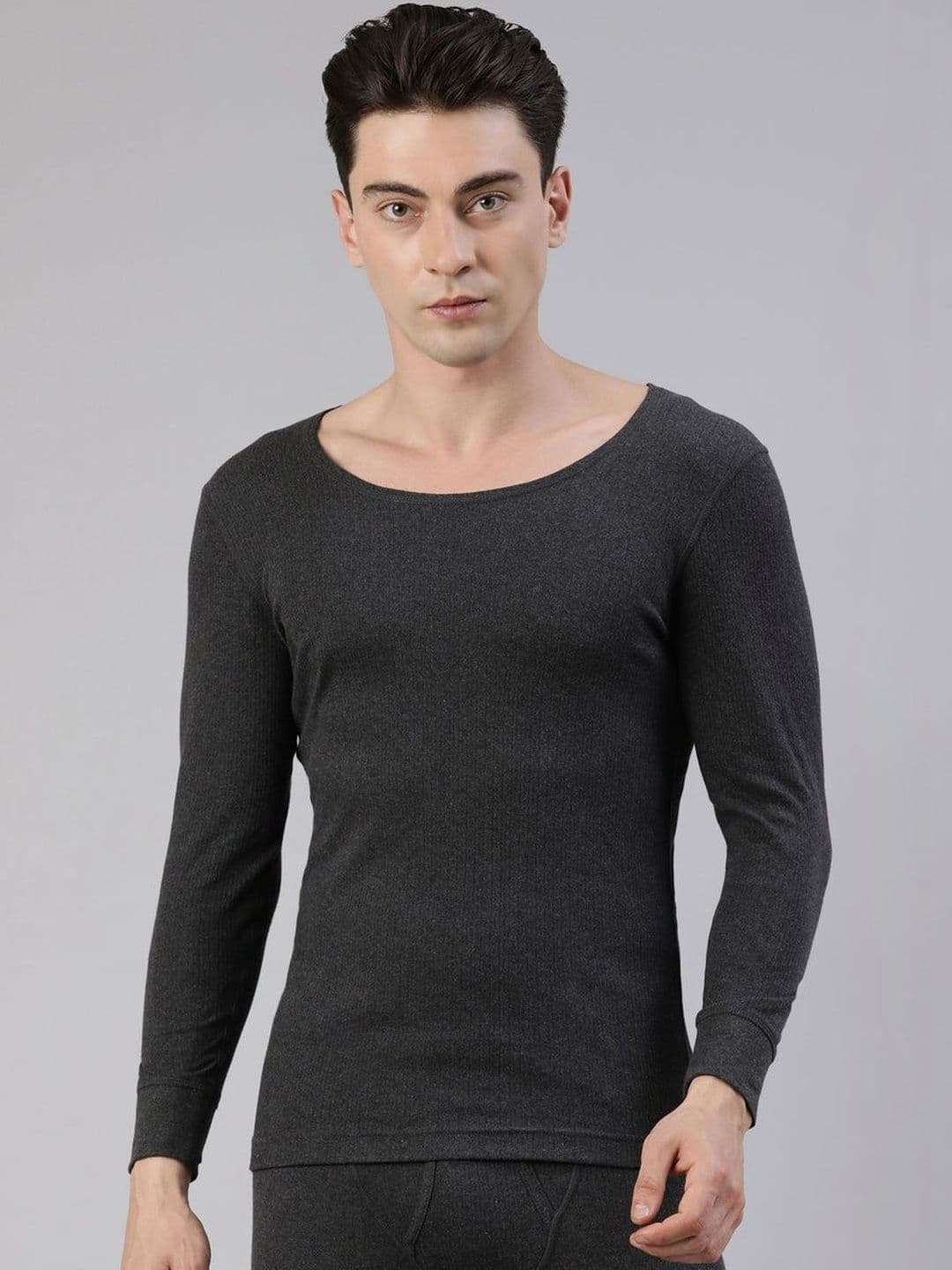 FASO Men Ribbed Cotton Thermal Tops - view 1