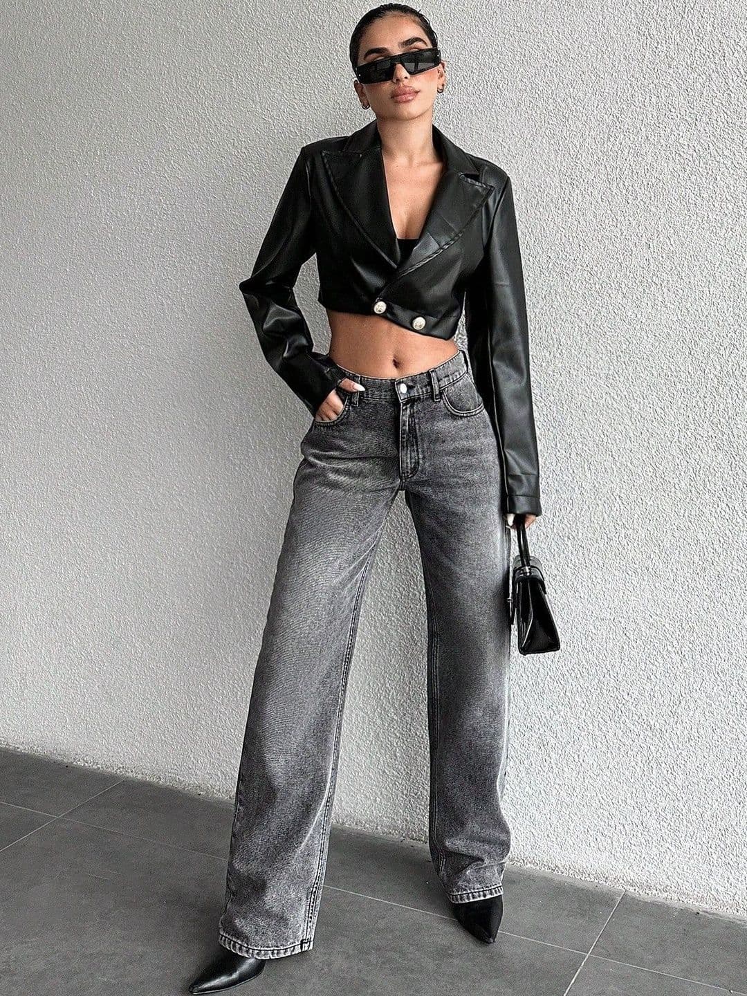 Mast & Harbour Women Wide Leg High-Rise Light Fade Stretchable Jeans - view 1
