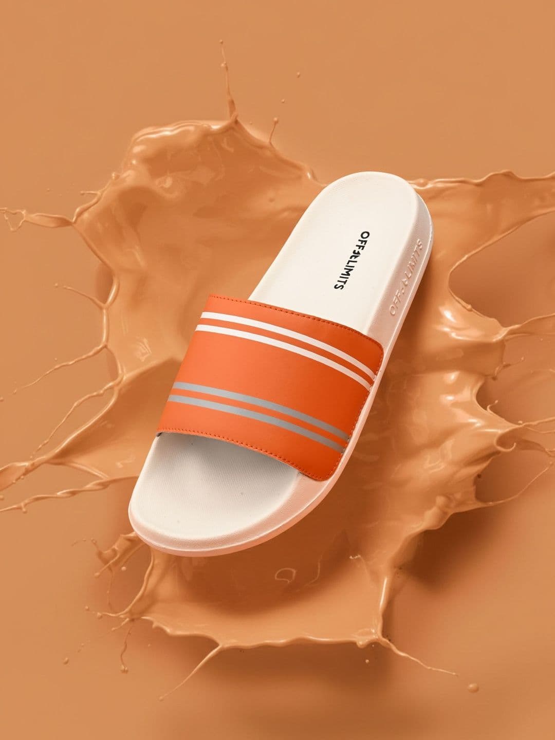 OFF LIMITS Men Striped Sliders - view 1